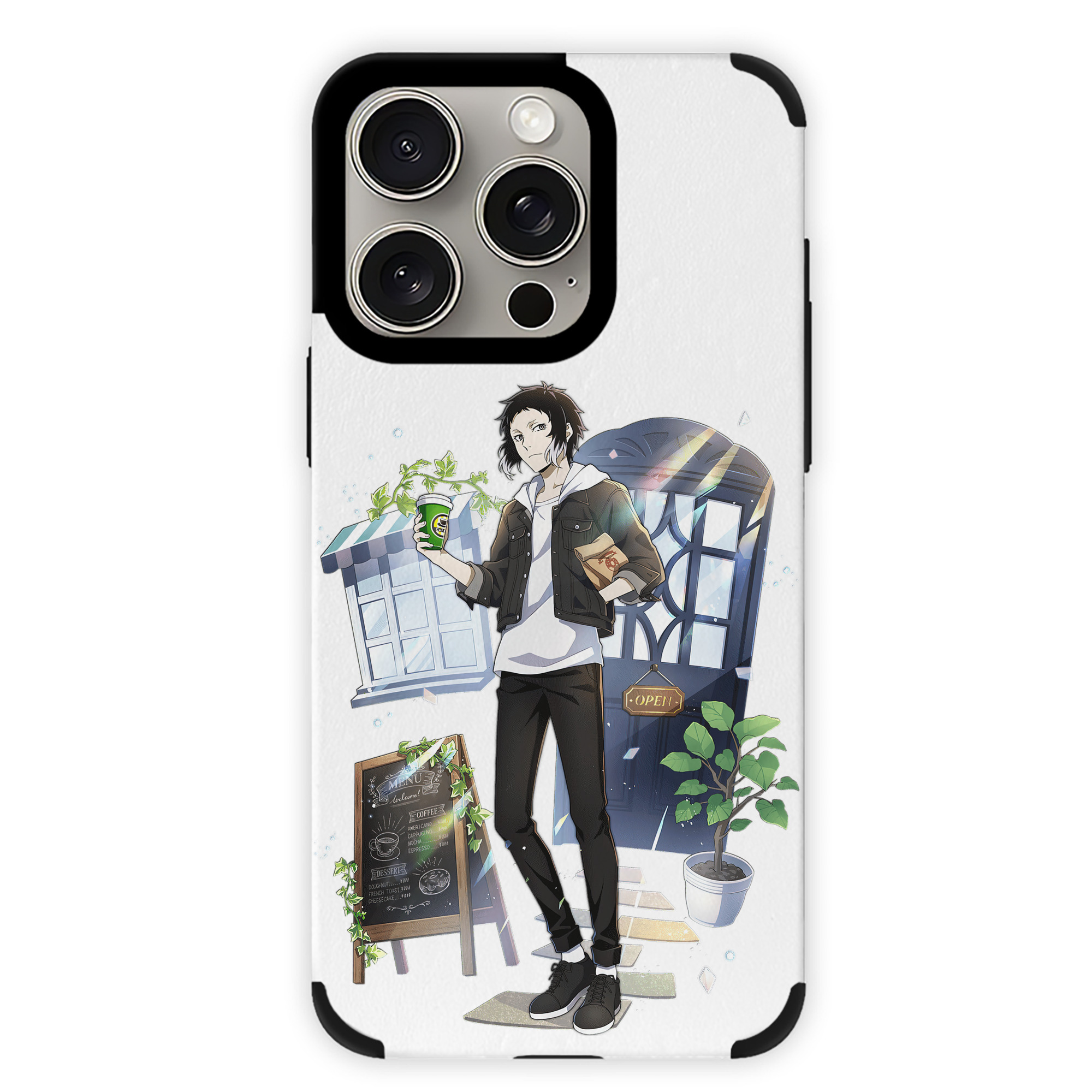 （画像用） 文豪ストレイドッグス Bungo Stray Dogs 【iPhone15ProMax対応】 PUレザー スマホケース 耐衝撃＆黄変防止