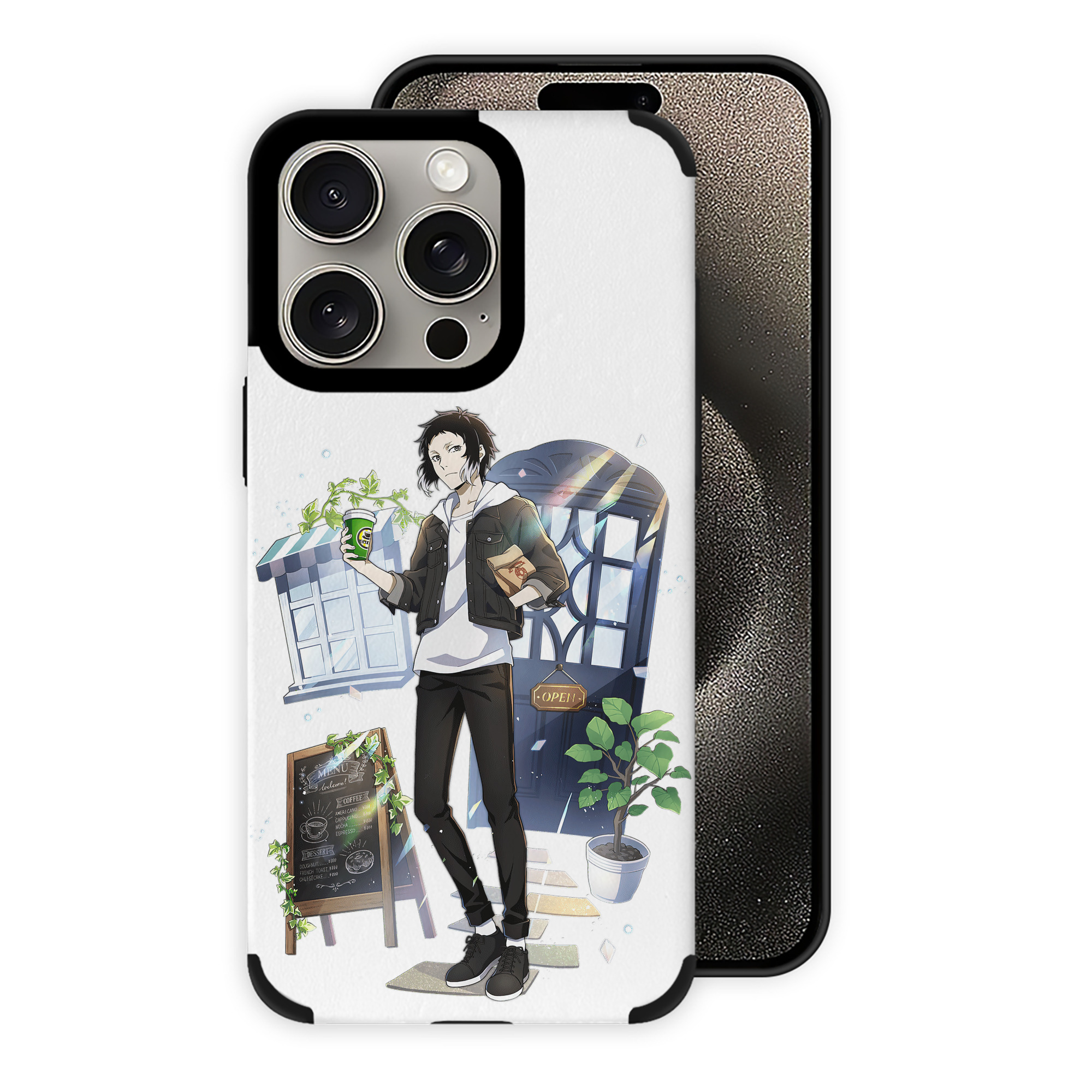 （画像用） 文豪ストレイドッグス Bungo Stray Dogs 【iPhone15ProMax対応】 PUレザー スマホケース 耐衝撃＆黄変防止