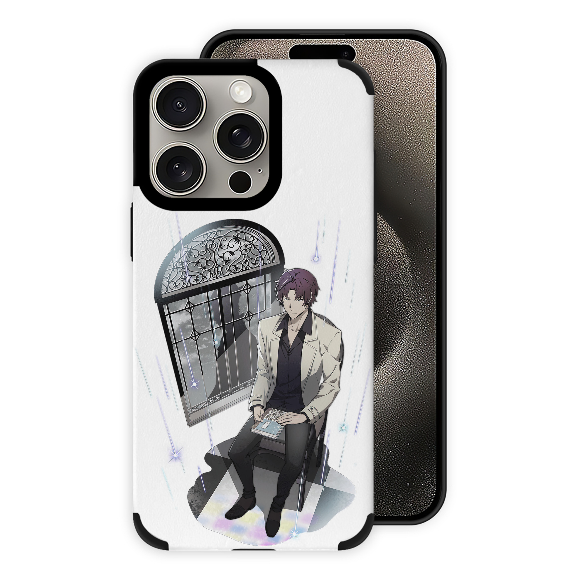 （画像用） 文豪ストレイドッグス Bungo Stray Dogs 【iPhone15ProMax対応】 PUレザー スマホケース 耐衝撃＆黄変防止