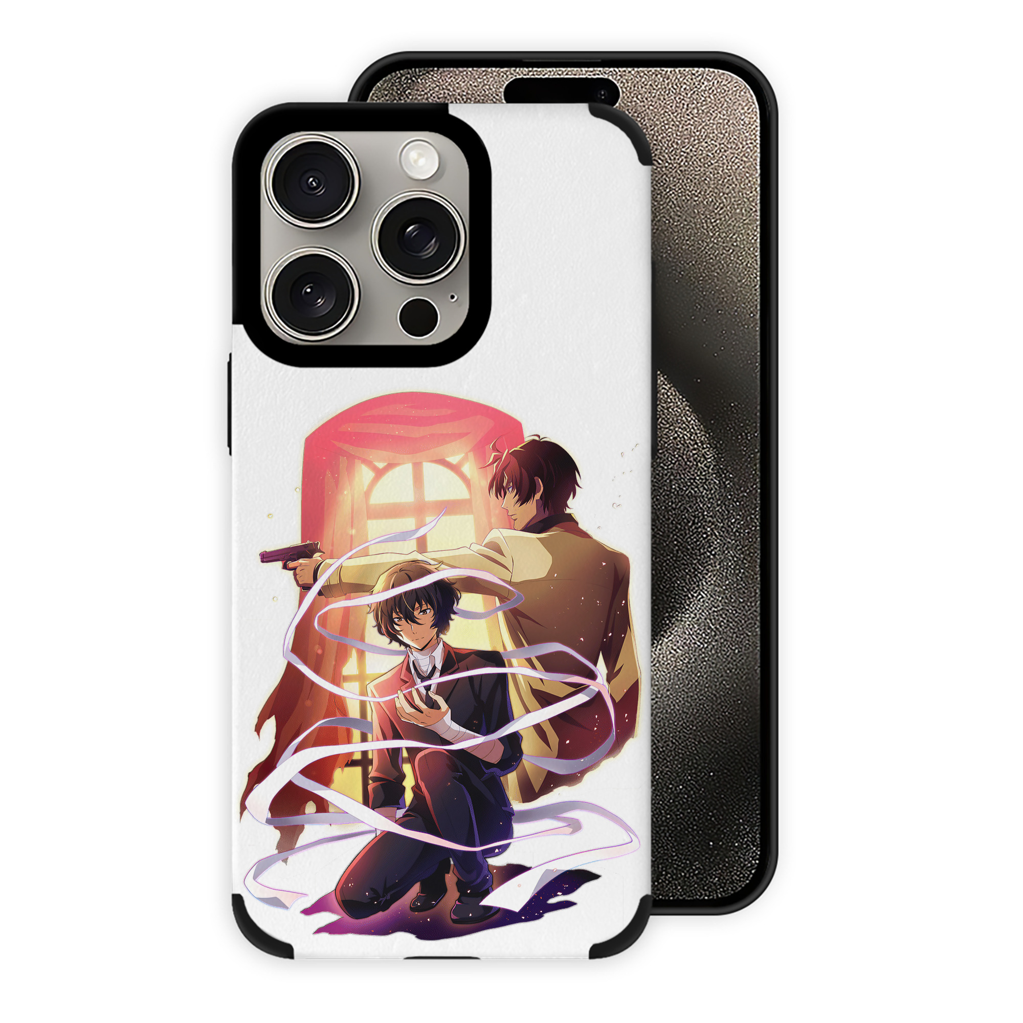 （画像用） 文豪ストレイドッグス Bungo Stray Dogs 【iPhone15ProMax対応】 PUレザー スマホケース 耐衝撃＆黄変防止
