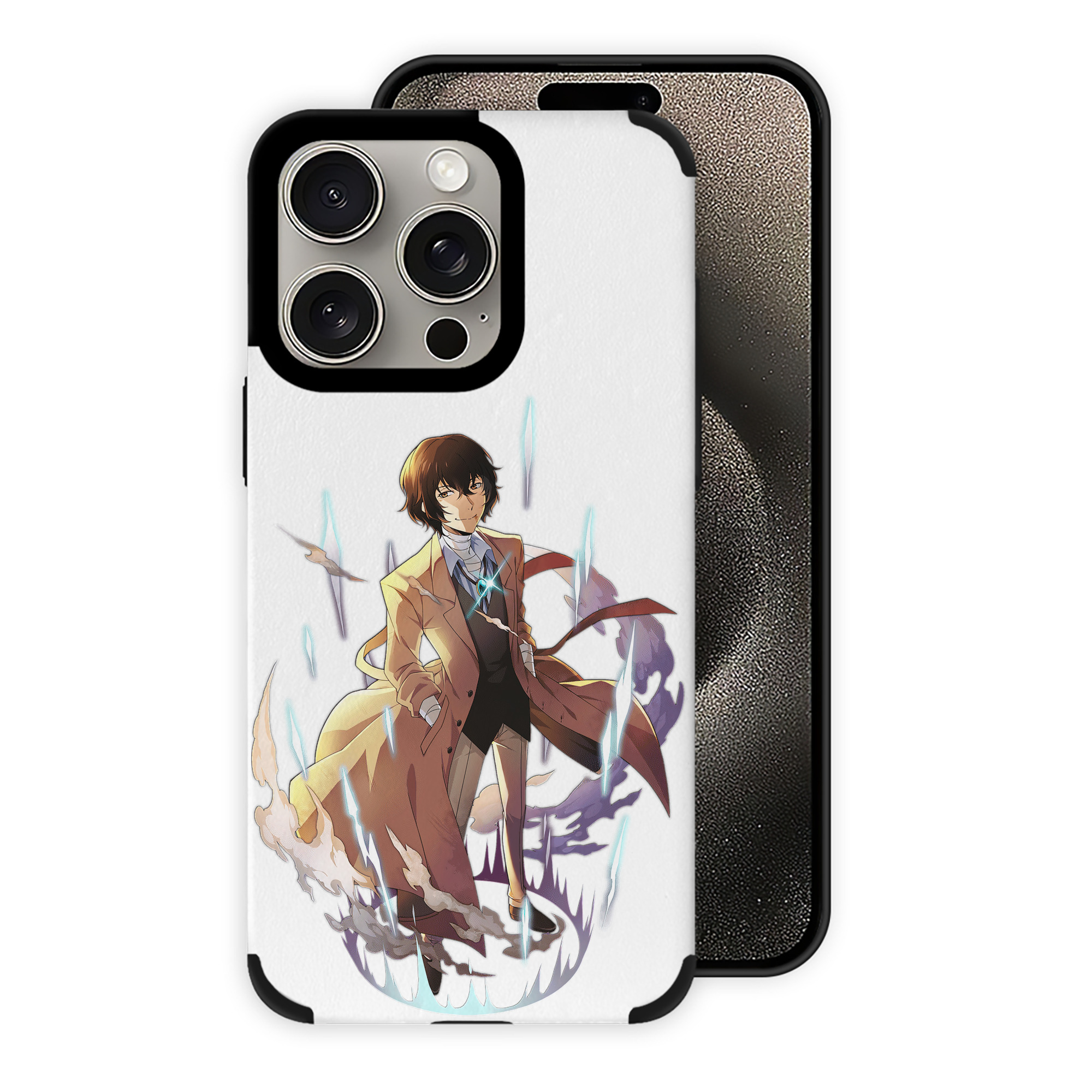 （画像用） 文豪ストレイドッグス Bungo Stray Dogs 【iPhone15ProMax対応】 PUレザー スマホケース 耐衝撃＆黄変防止