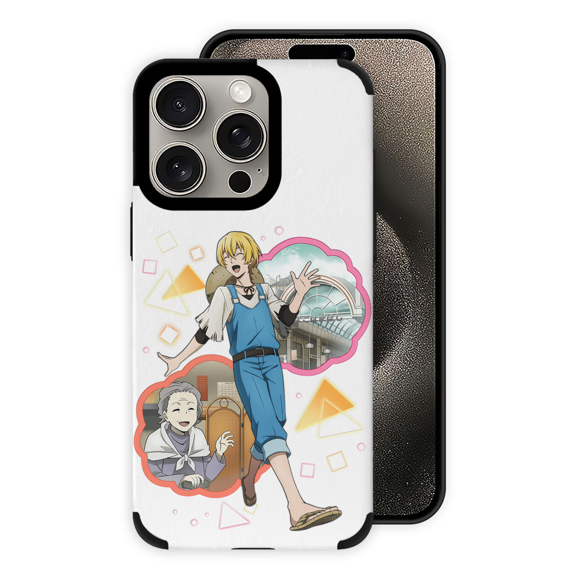 （画像用） 文豪ストレイドッグス Bungo Stray Dogs 【iPhone15ProMax対応】 PUレザー スマホケース 耐衝撃＆黄変防止