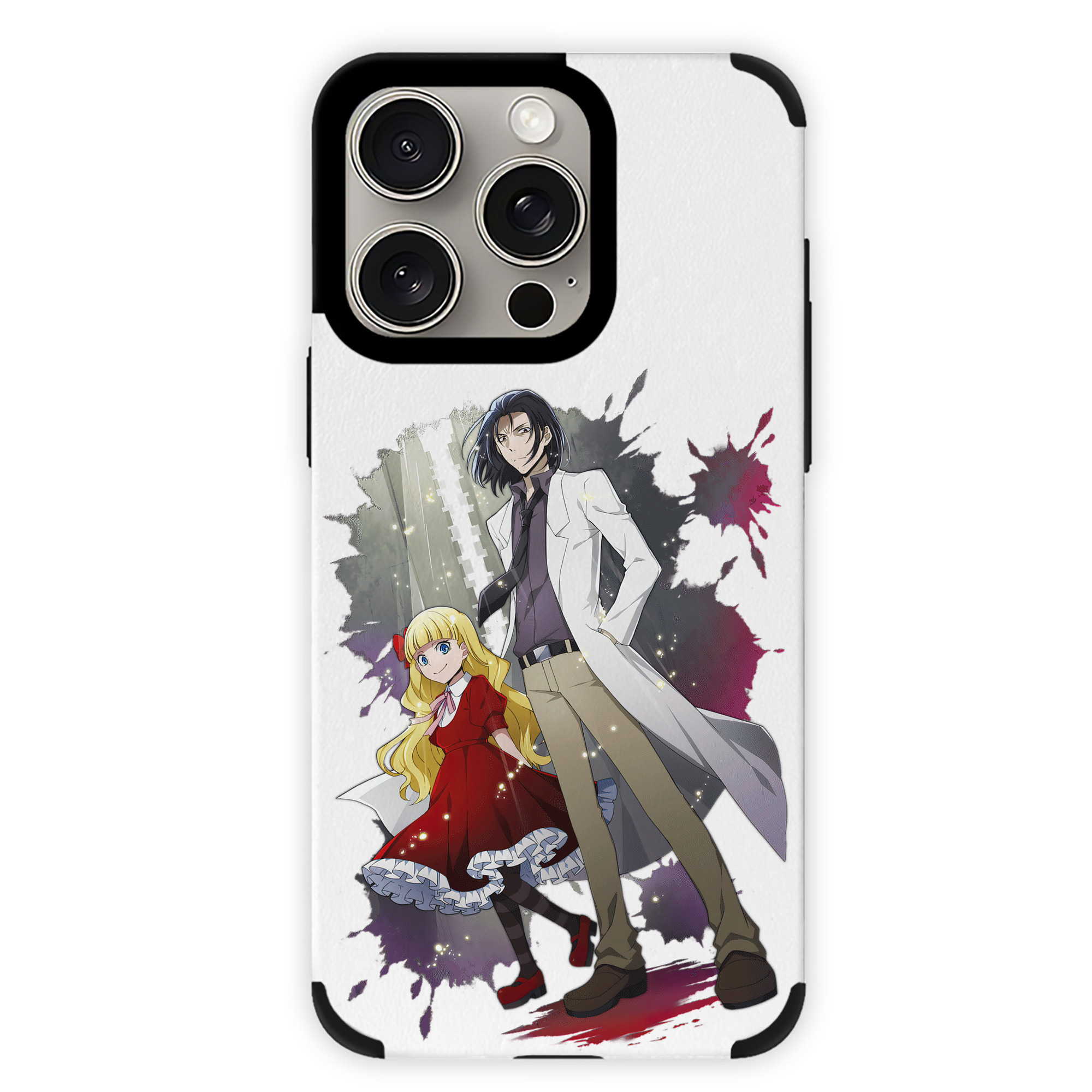 （画像用） 文豪ストレイドッグス Bungo Stray Dogs 【iPhone15ProMax対応】 PUレザー スマホケース 耐衝撃＆黄変防止