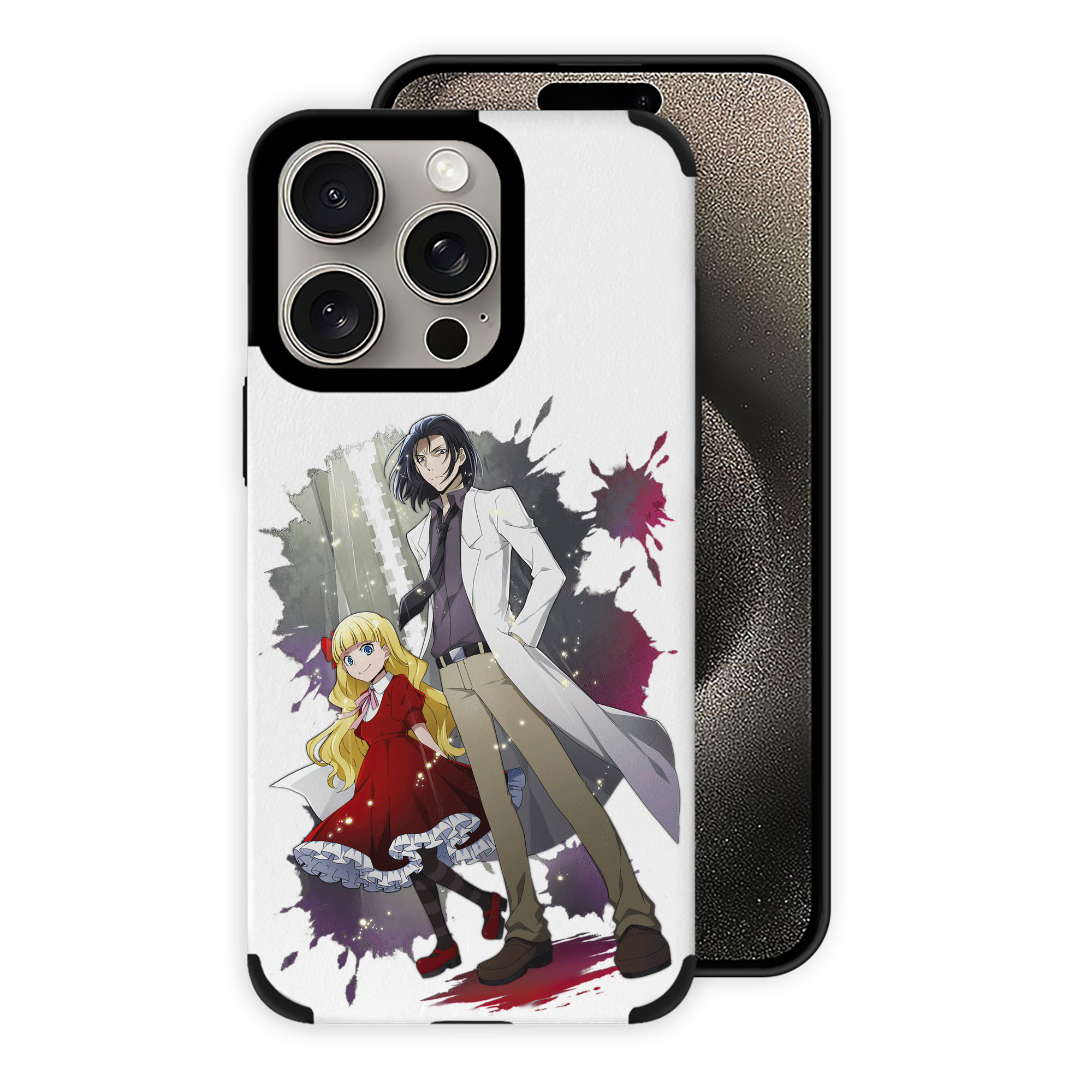 （画像用） 文豪ストレイドッグス Bungo Stray Dogs 【iPhone15ProMax対応】 PUレザー スマホケース 耐衝撃＆黄変防止