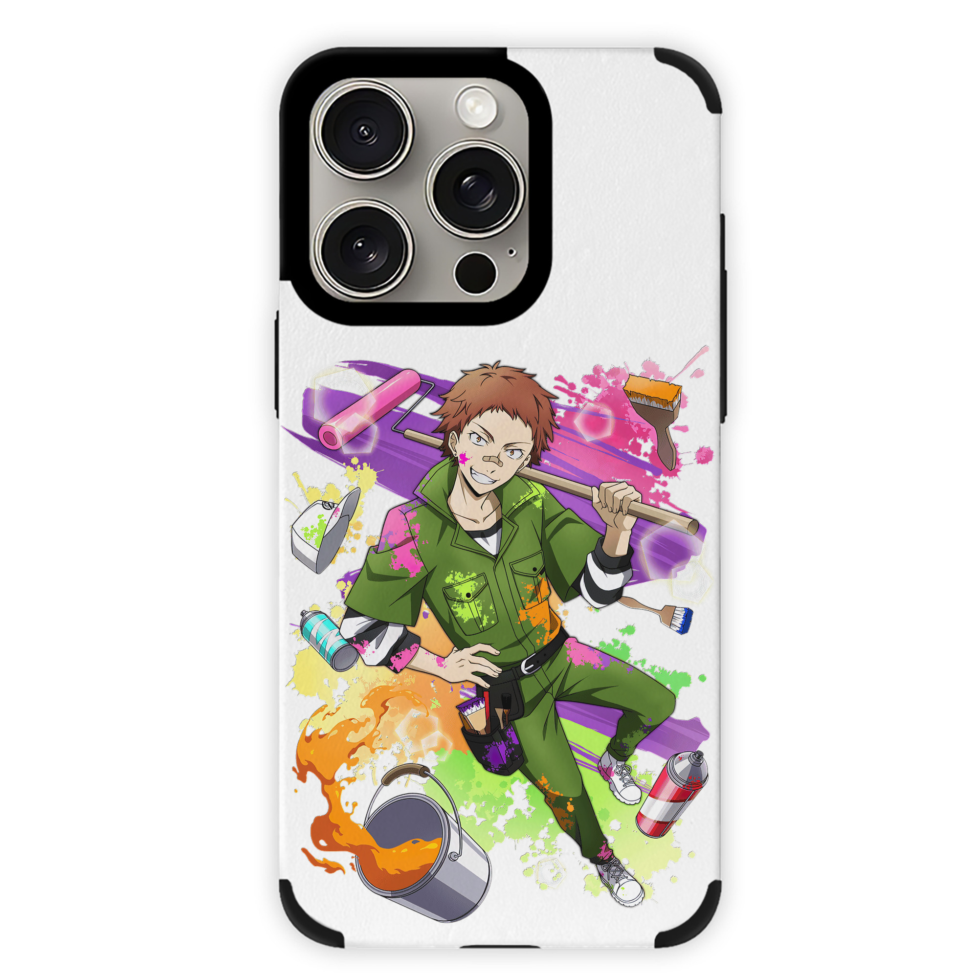 （画像用） 文豪ストレイドッグス Bungo Stray Dogs 【iPhone15ProMax対応】 PUレザー スマホケース 耐衝撃＆黄変防止