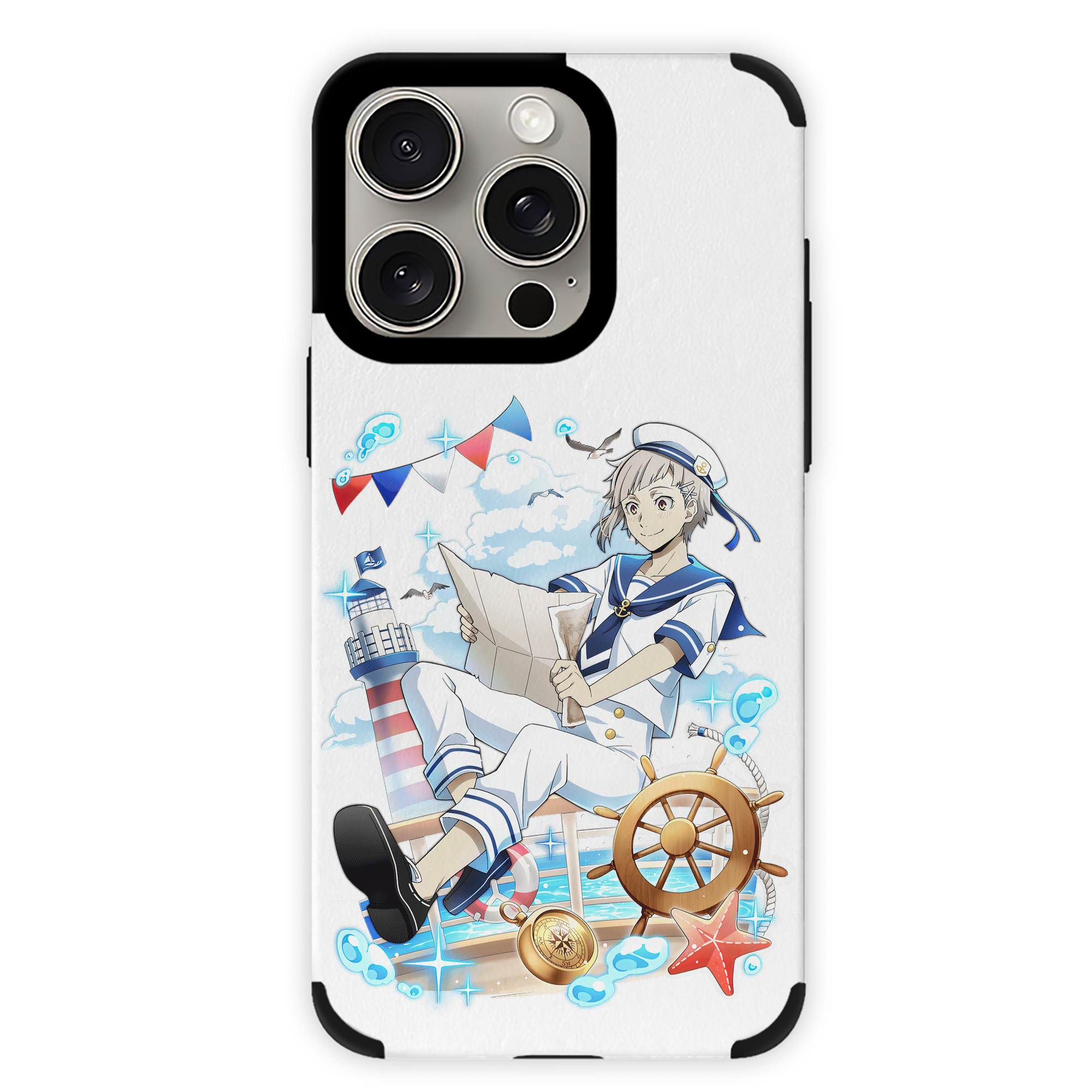 （画像用） 文豪ストレイドッグス Bungo Stray Dogs 【iPhone15ProMax対応】 PUレザー スマホケース 耐衝撃＆黄変防止