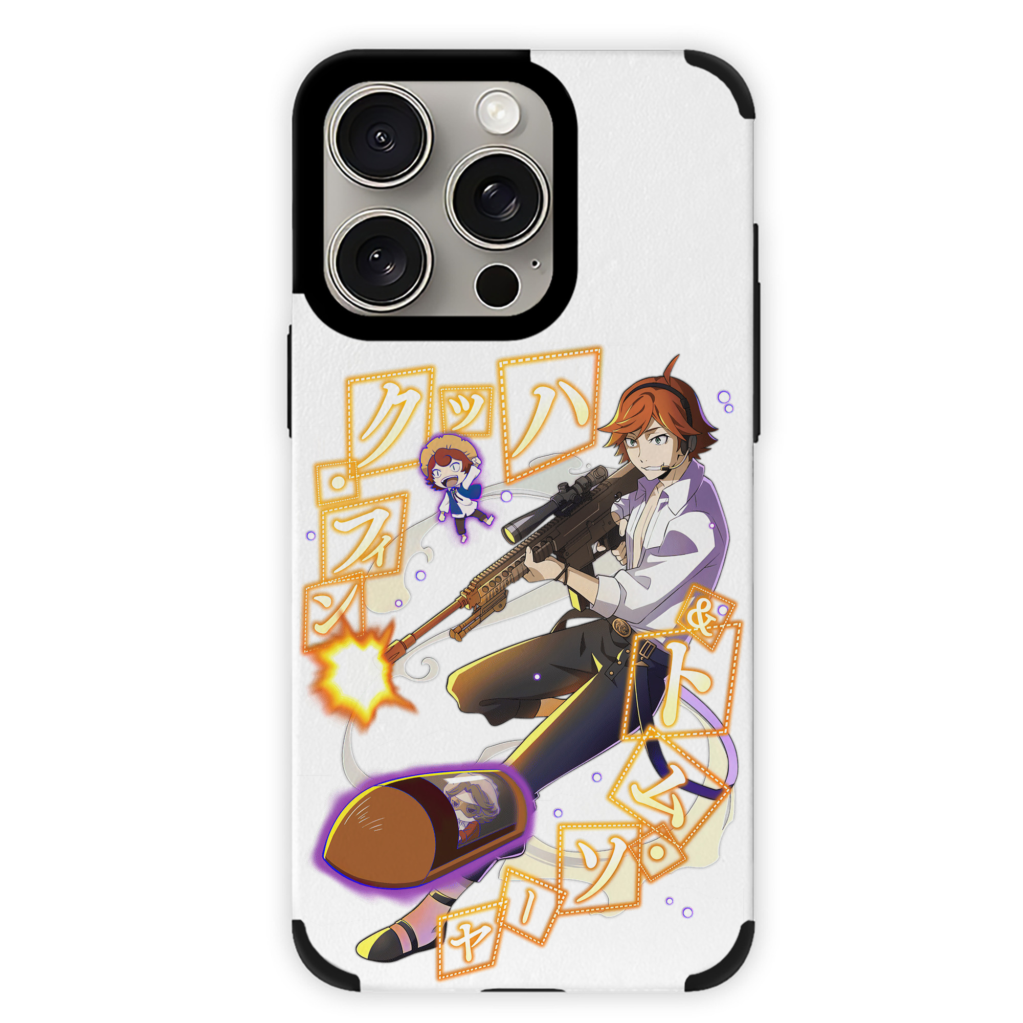 （画像用） 文豪ストレイドッグス Bungo Stray Dogs 【iPhone15ProMax対応】 PUレザー スマホケース 耐衝撃＆黄変防止