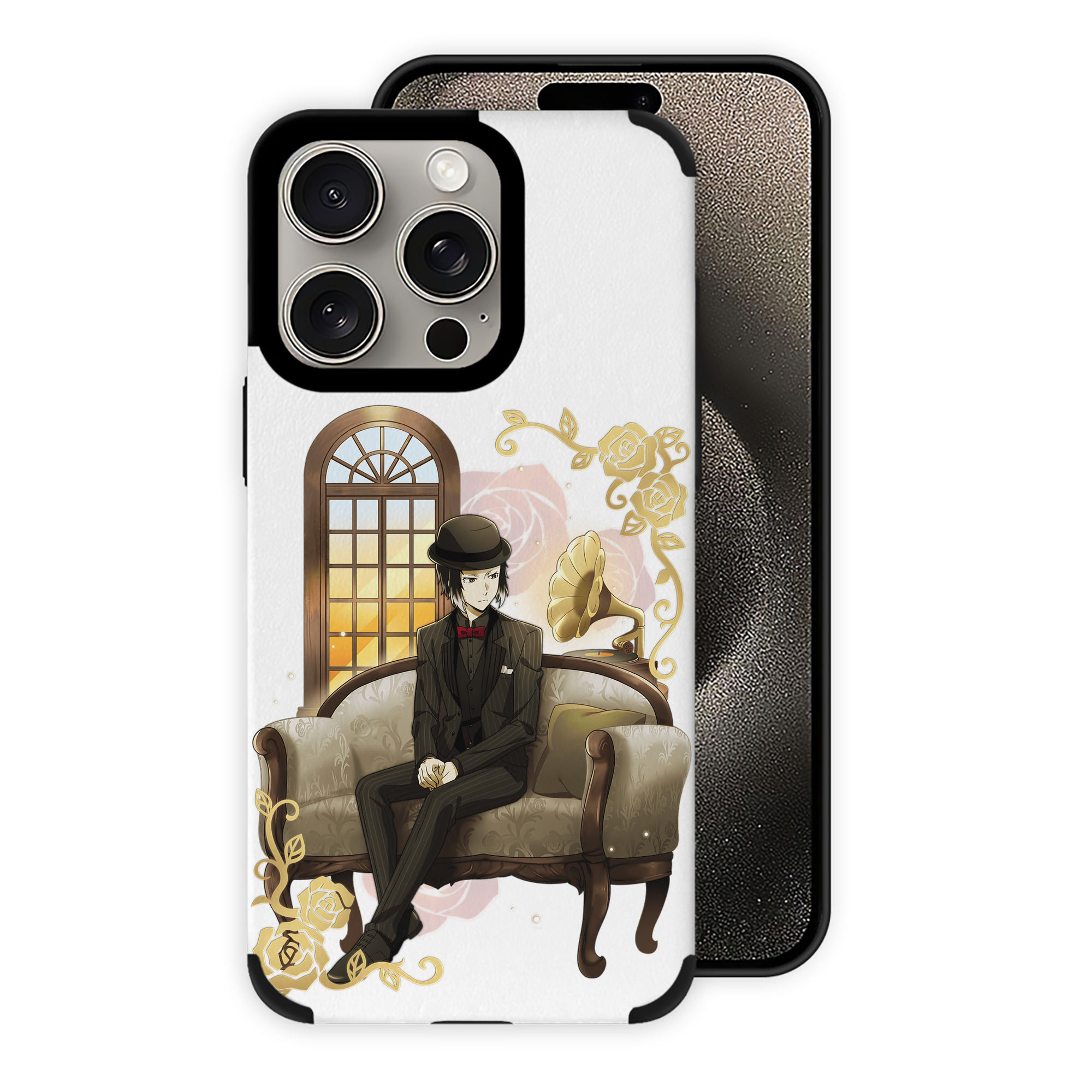 （画像用） 文豪ストレイドッグス Bungo Stray Dogs 【iPhone15ProMax対応】 PUレザー スマホケース 耐衝撃＆黄変防止