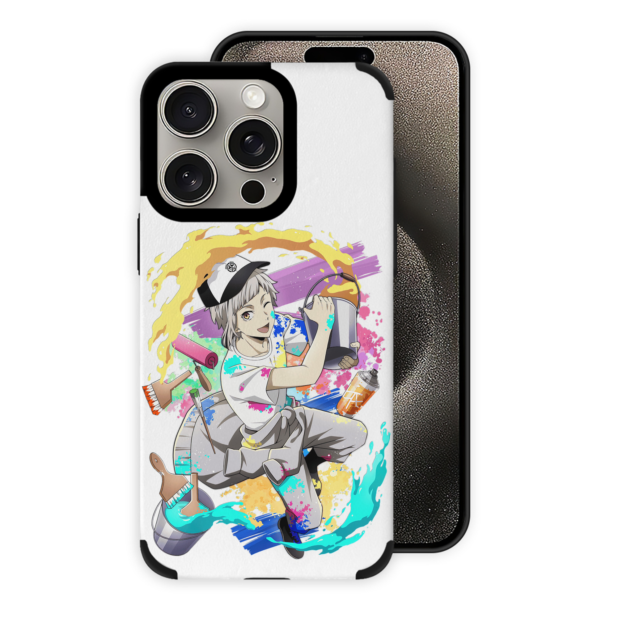 （画像用） 文豪ストレイドッグス Bungo Stray Dogs 【iPhone15ProMax対応】 PUレザー スマホケース 耐衝撃＆黄変防止