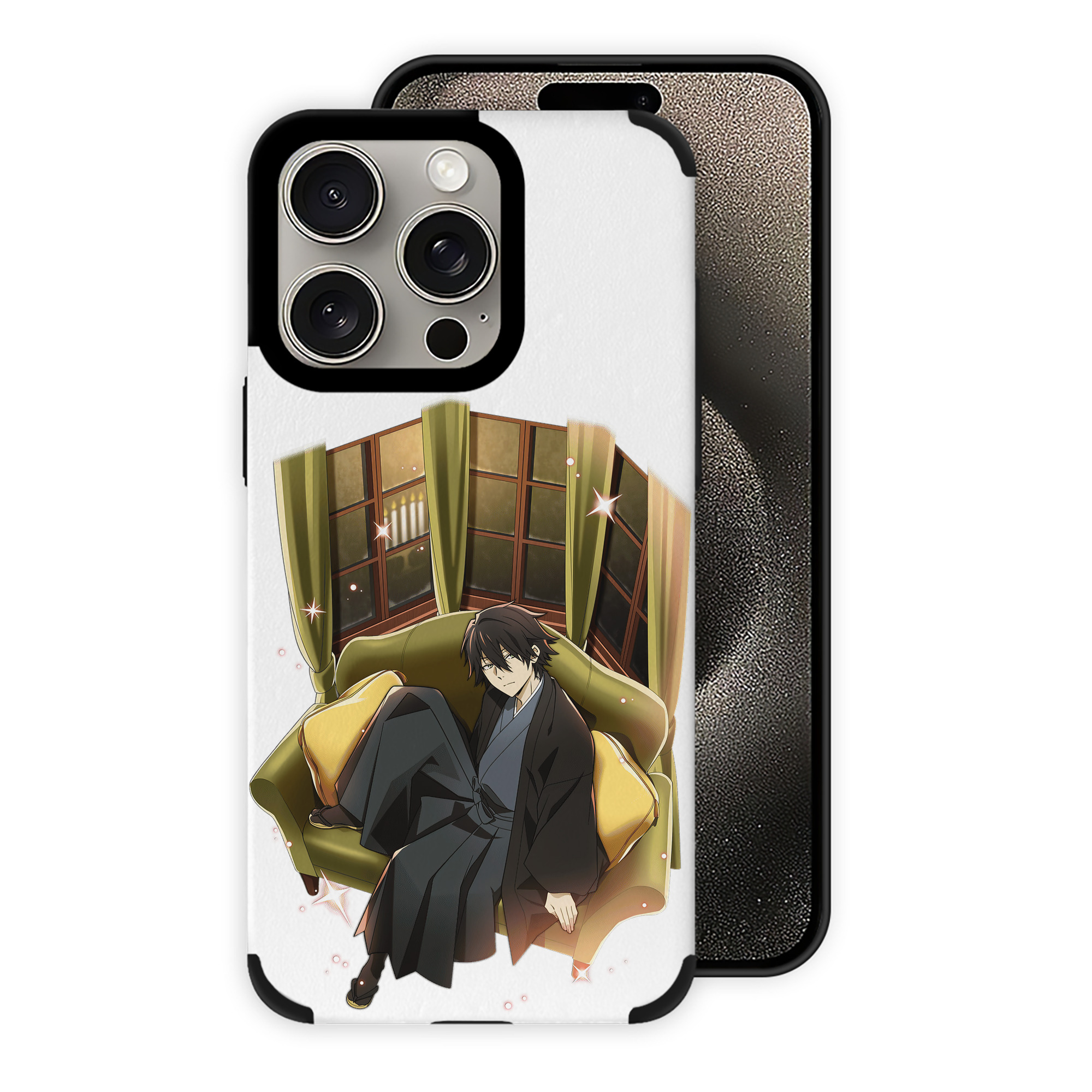 文豪ストレイドッグス Bungo Stray Dogs 【iPhone15ProMax対応】 PUレザー スマホケース 耐衝撃＆黄変防止