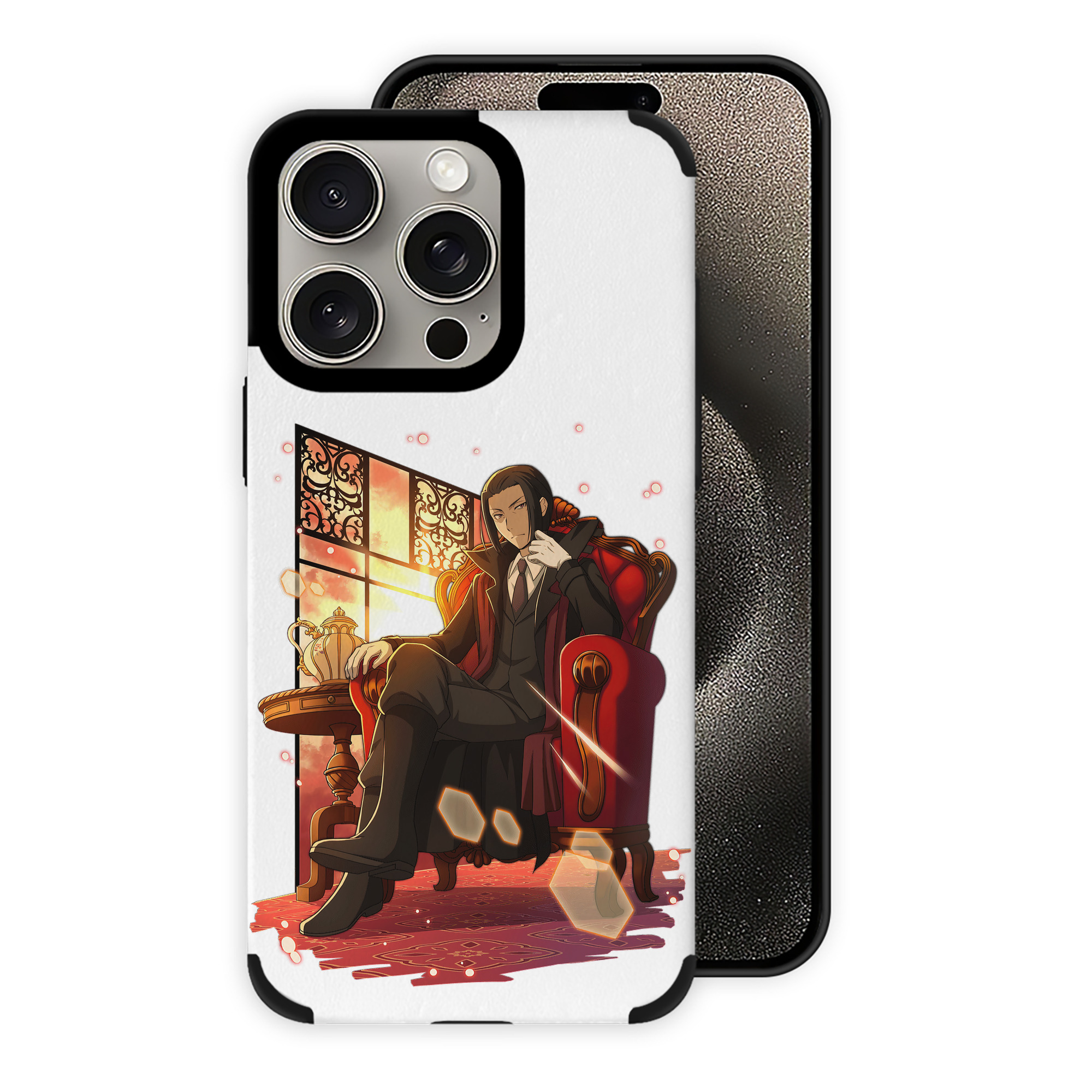 （画像用） 文豪ストレイドッグス Bungo Stray Dogs 【iPhone15ProMax対応】 PUレザー スマホケース 耐衝撃＆黄変防止