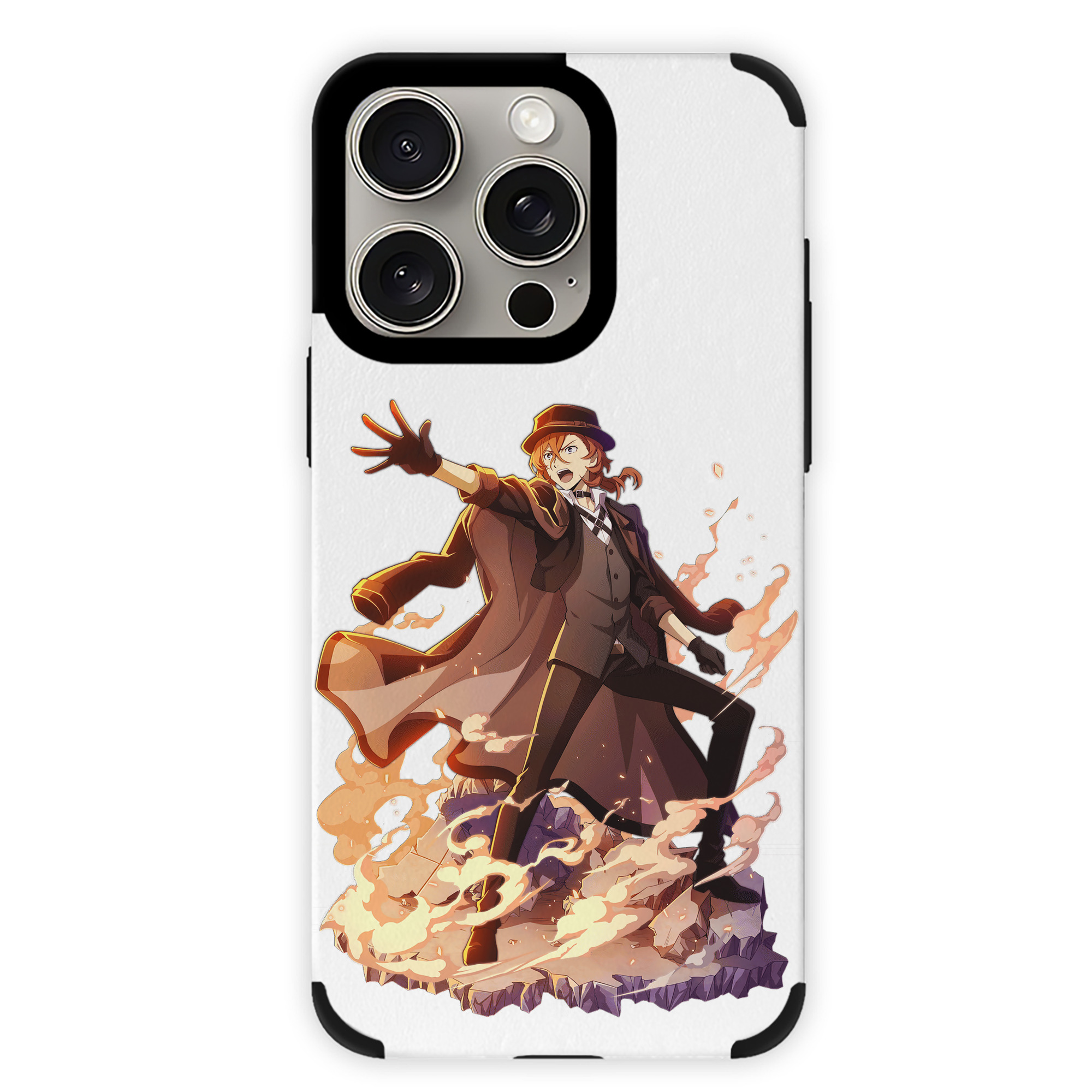 （画像用） 文豪ストレイドッグス Bungo Stray Dogs 【iPhone15ProMax対応】 PUレザー スマホケース 耐衝撃＆黄変防止