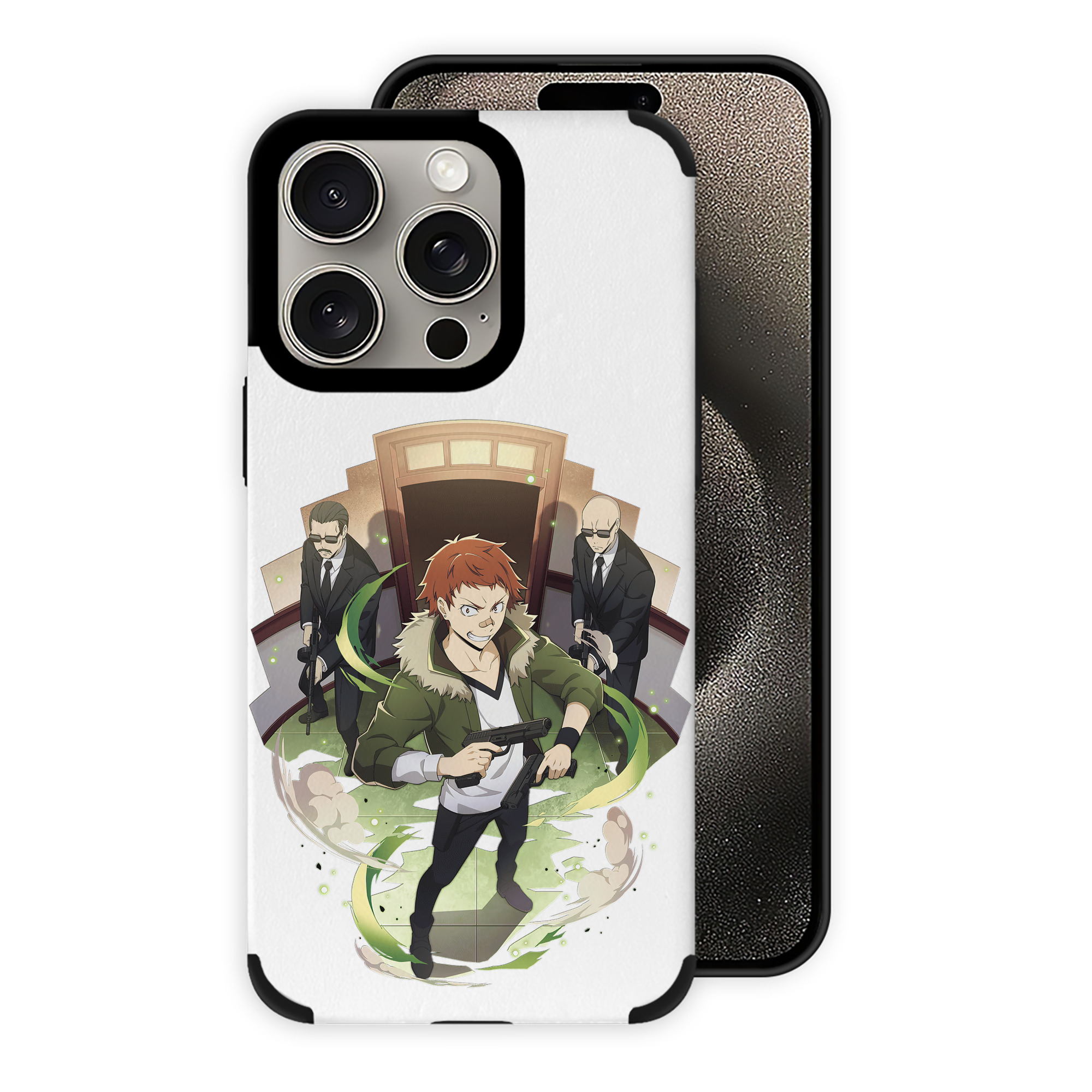 （画像用） 文豪ストレイドッグス Bungo Stray Dogs 【iPhone15ProMax対応】 PUレザー スマホケース 耐衝撃＆黄変防止