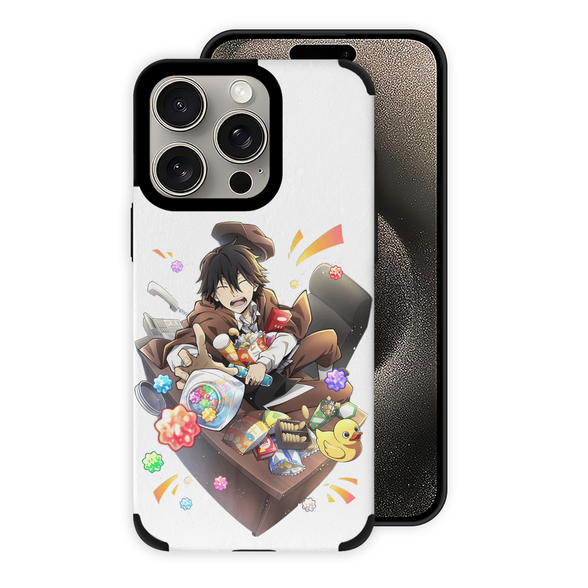 （画像用） 文豪ストレイドッグス Bungo Stray Dogs 【iPhone15ProMax対応】 PUレザー スマホケース 耐衝撃＆黄変防止