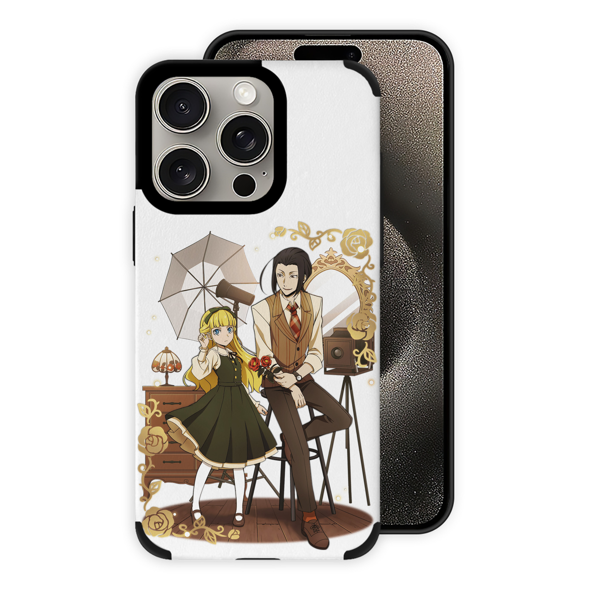 （画像用） 文豪ストレイドッグス Bungo Stray Dogs 【iPhone15ProMax対応】 PUレザー スマホケース 耐衝撃＆黄変防止