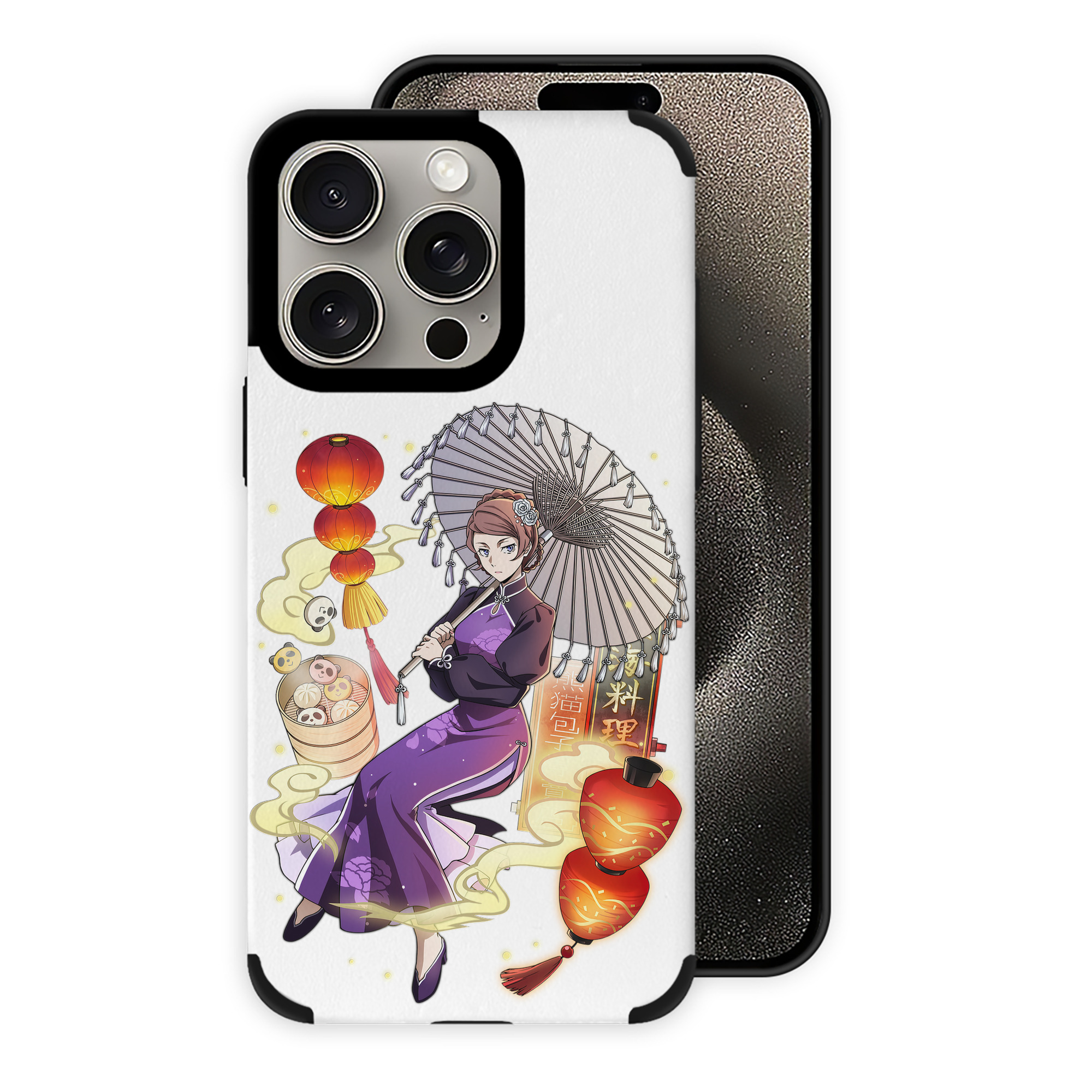 （画像用） 文豪ストレイドッグス Bungo Stray Dogs 【iPhone15ProMax対応】 PUレザー スマホケース 耐衝撃＆黄変防止