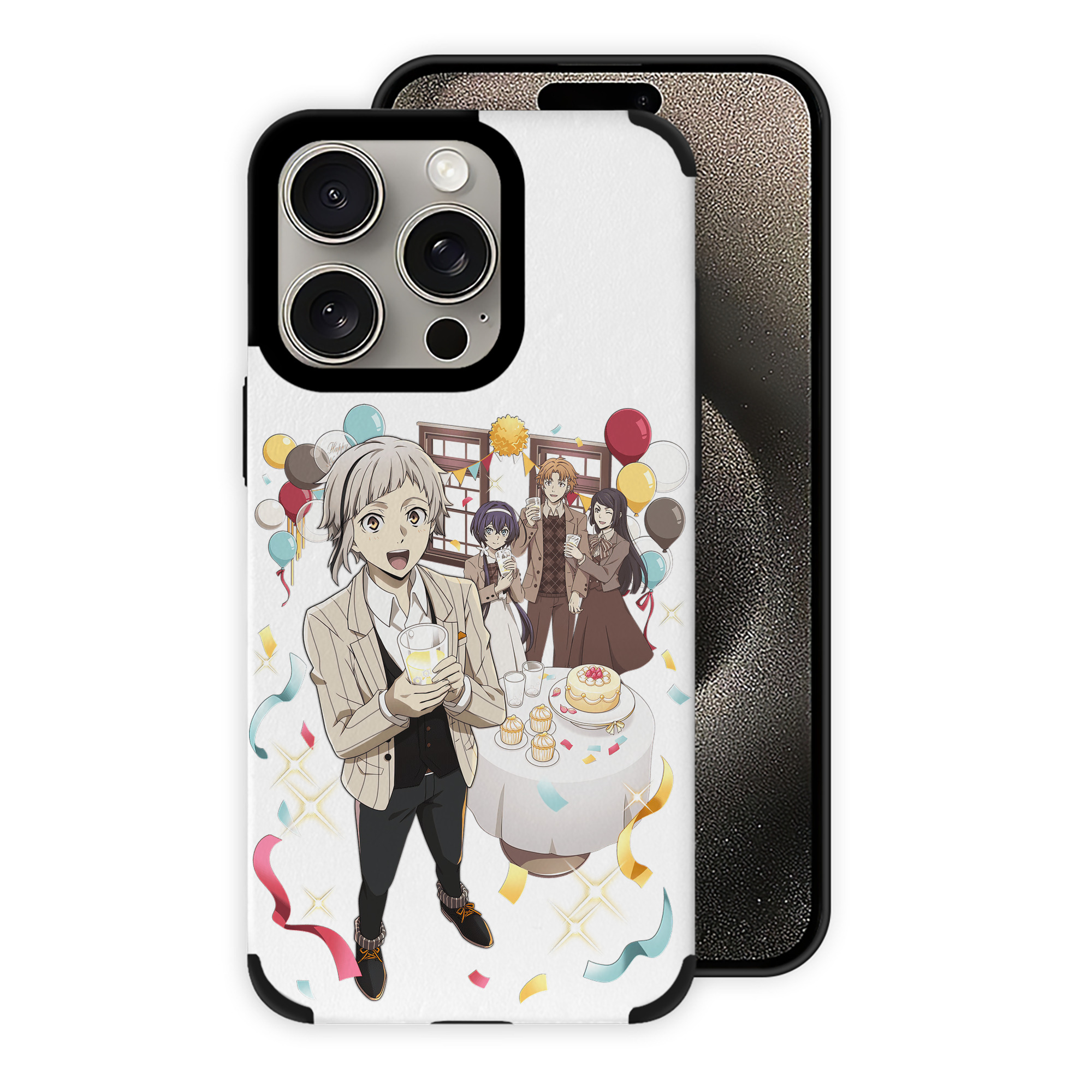 文豪ストレイドッグス Bungo Stray Dogs 【iPhone15ProMax対応】 PUレザー スマホケース 耐衝撃＆黄変防止