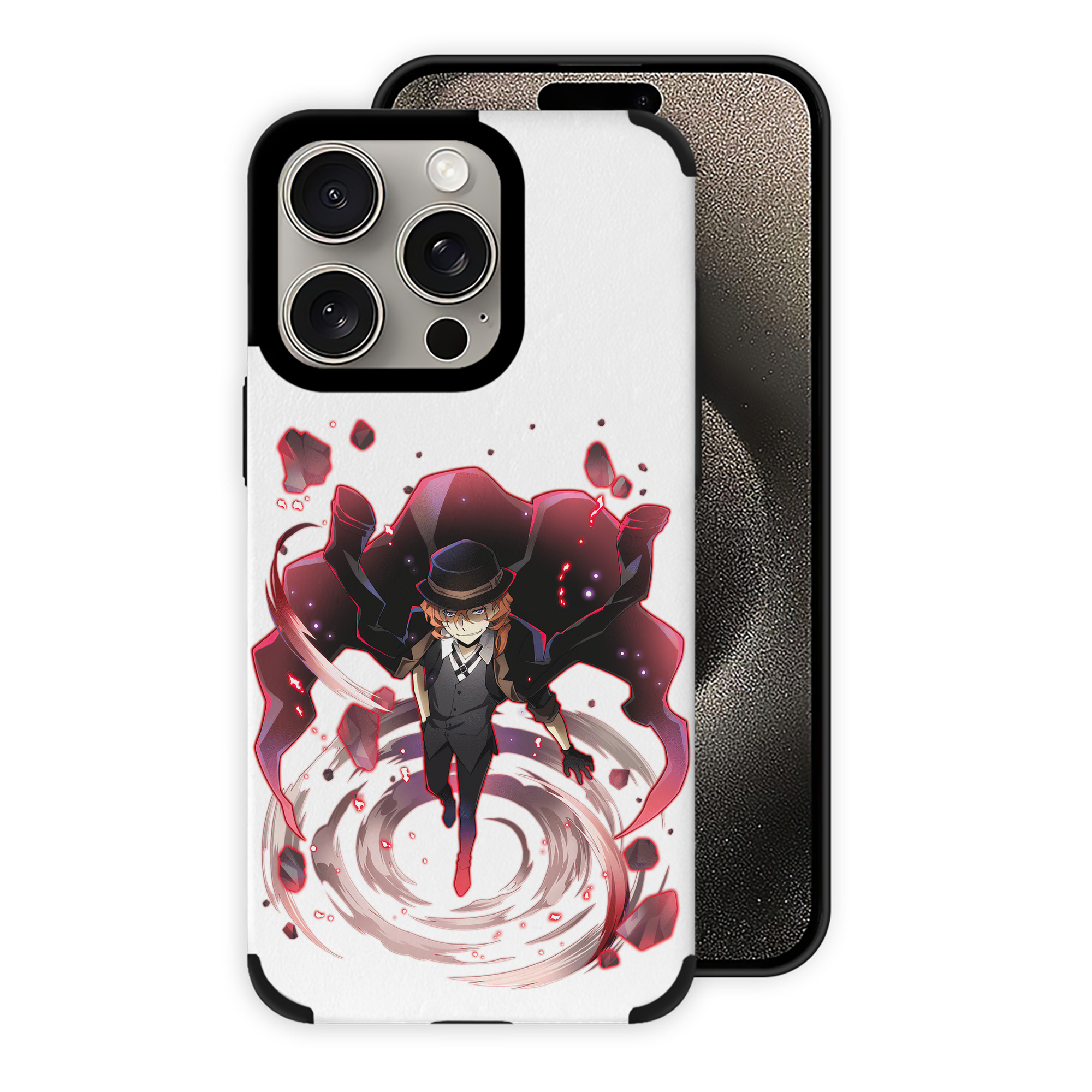 （画像用） 文豪ストレイドッグス Bungo Stray Dogs 【iPhone15ProMax対応】 PUレザー スマホケース 耐衝撃＆黄変防止