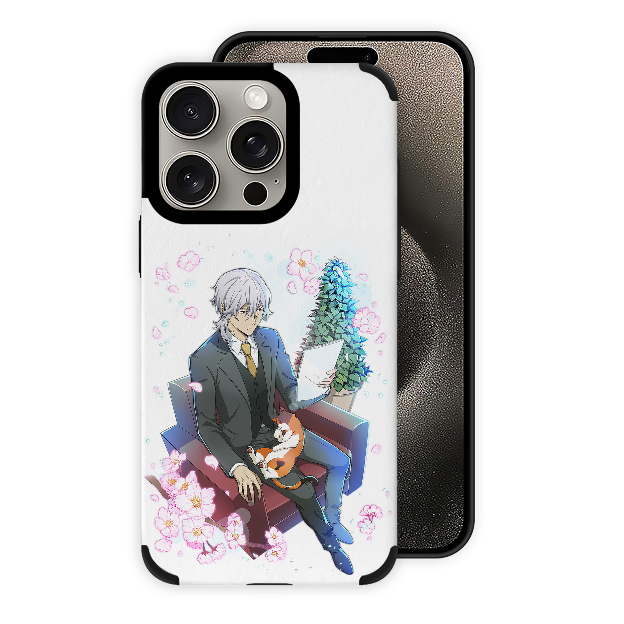 （画像用） 文豪ストレイドッグス Bungo Stray Dogs 【iPhone15ProMax対応】 PUレザー スマホケース 耐衝撃＆黄変防止