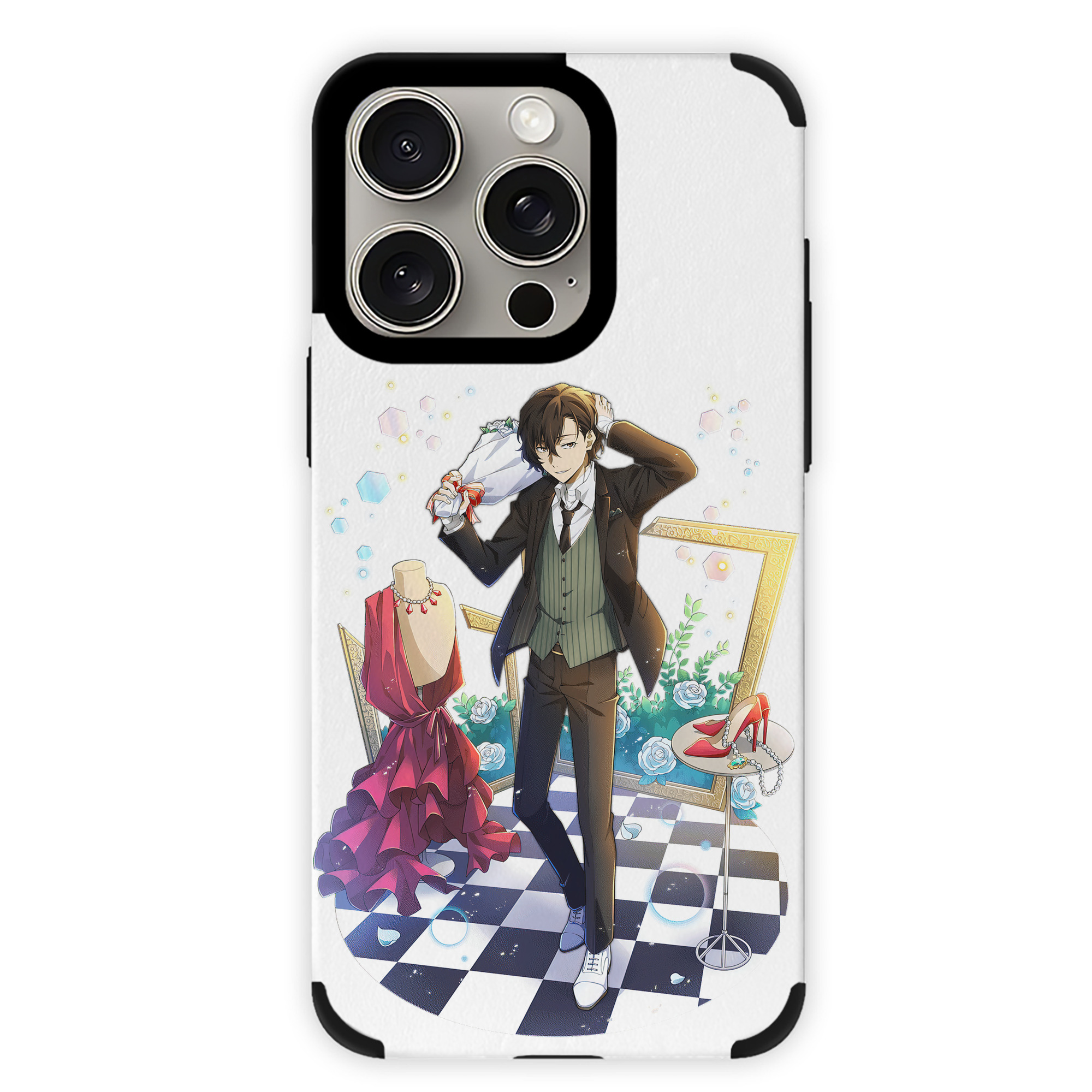 （画像用） 文豪ストレイドッグス Bungo Stray Dogs 【iPhone15ProMax対応】 PUレザー スマホケース 耐衝撃＆黄変防止