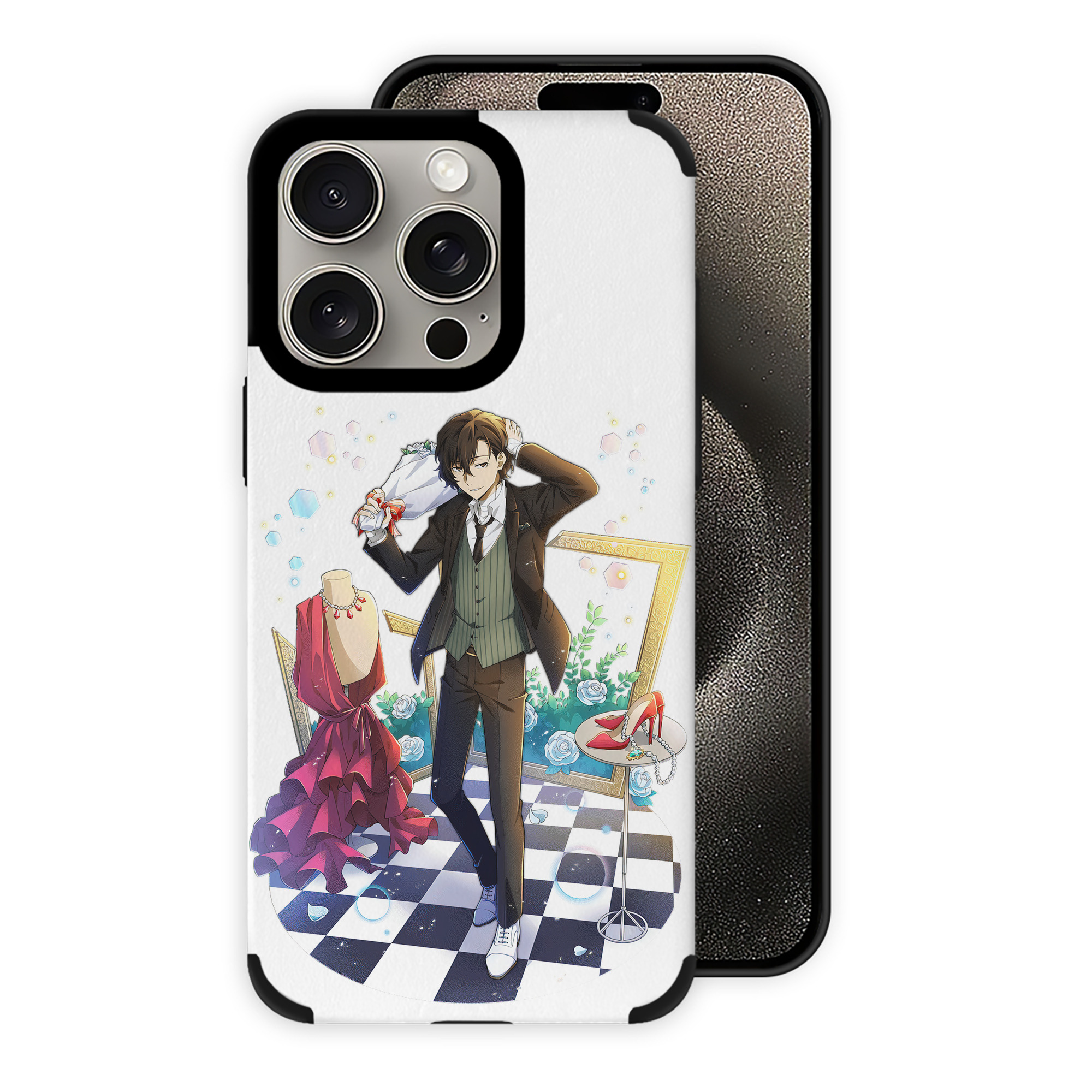 （画像用） 文豪ストレイドッグス Bungo Stray Dogs 【iPhone15ProMax対応】 PUレザー スマホケース 耐衝撃＆黄変防止