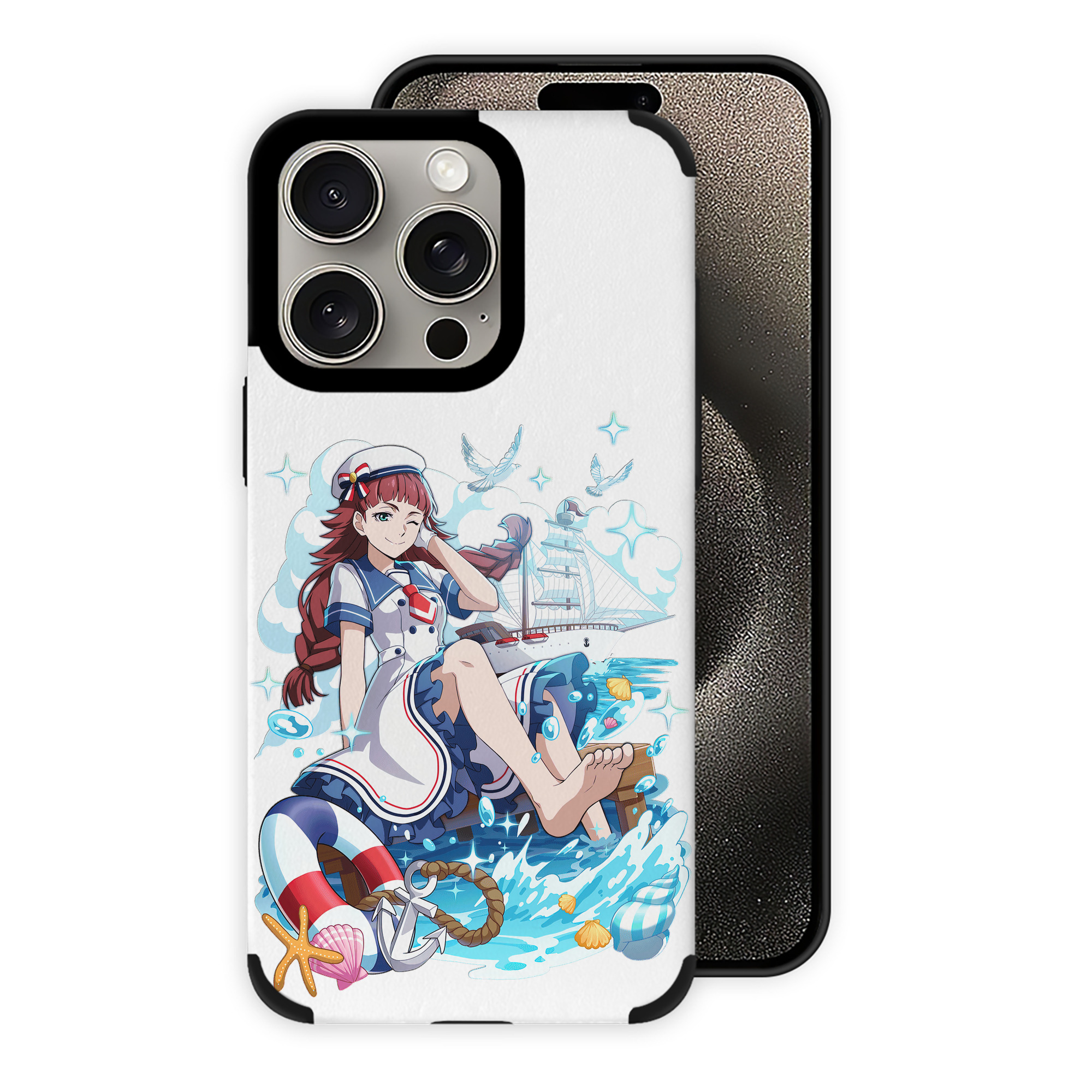 文豪ストレイドッグス Bungo Stray Dogs 【iPhone15ProMax対応】 PUレザー スマホケース 耐衝撃＆黄変防止