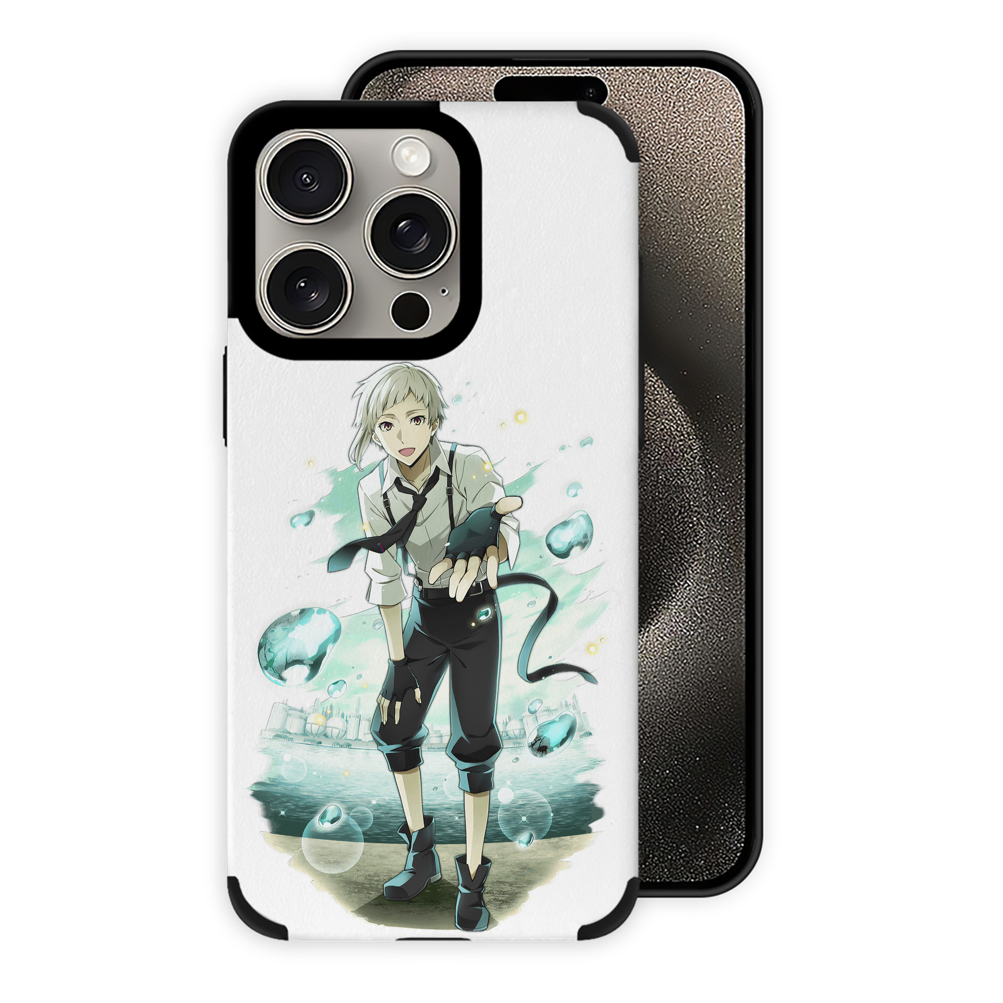 （画像用） 文豪ストレイドッグス Bungo Stray Dogs 【iPhone15ProMax対応】 PUレザー スマホケース 耐衝撃＆黄変防止