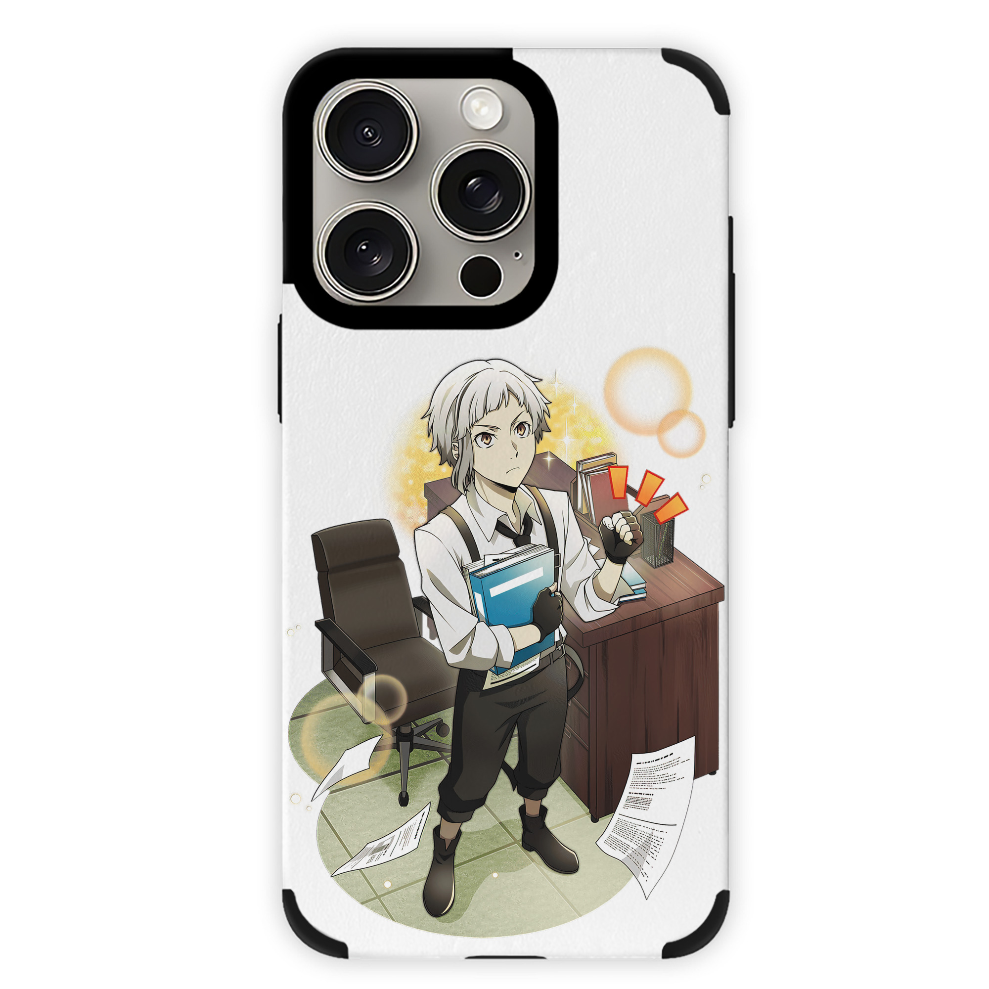 （画像用） 文豪ストレイドッグス Bungo Stray Dogs 【iPhone15ProMax対応】 PUレザー スマホケース 耐衝撃＆黄変防止