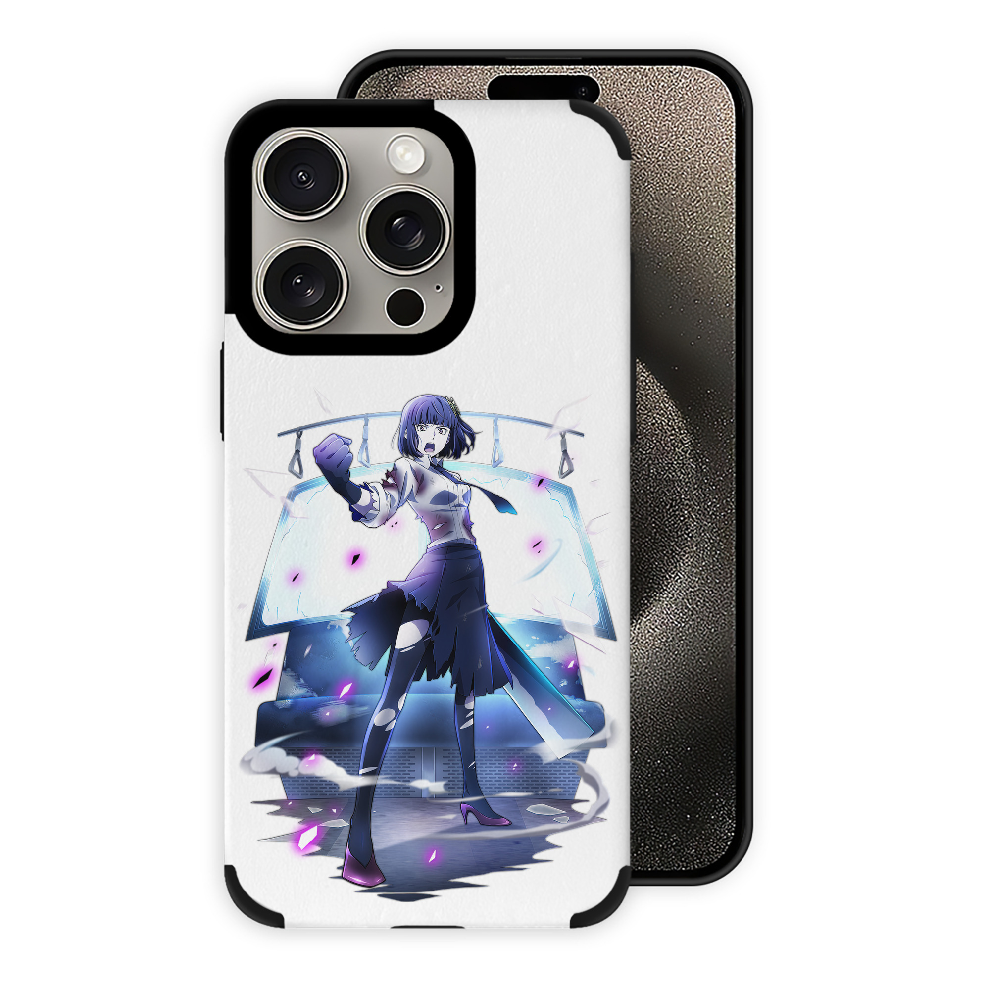 （画像用） 文豪ストレイドッグス Bungo Stray Dogs 【iPhone15ProMax対応】 PUレザー スマホケース 耐衝撃＆黄変防止