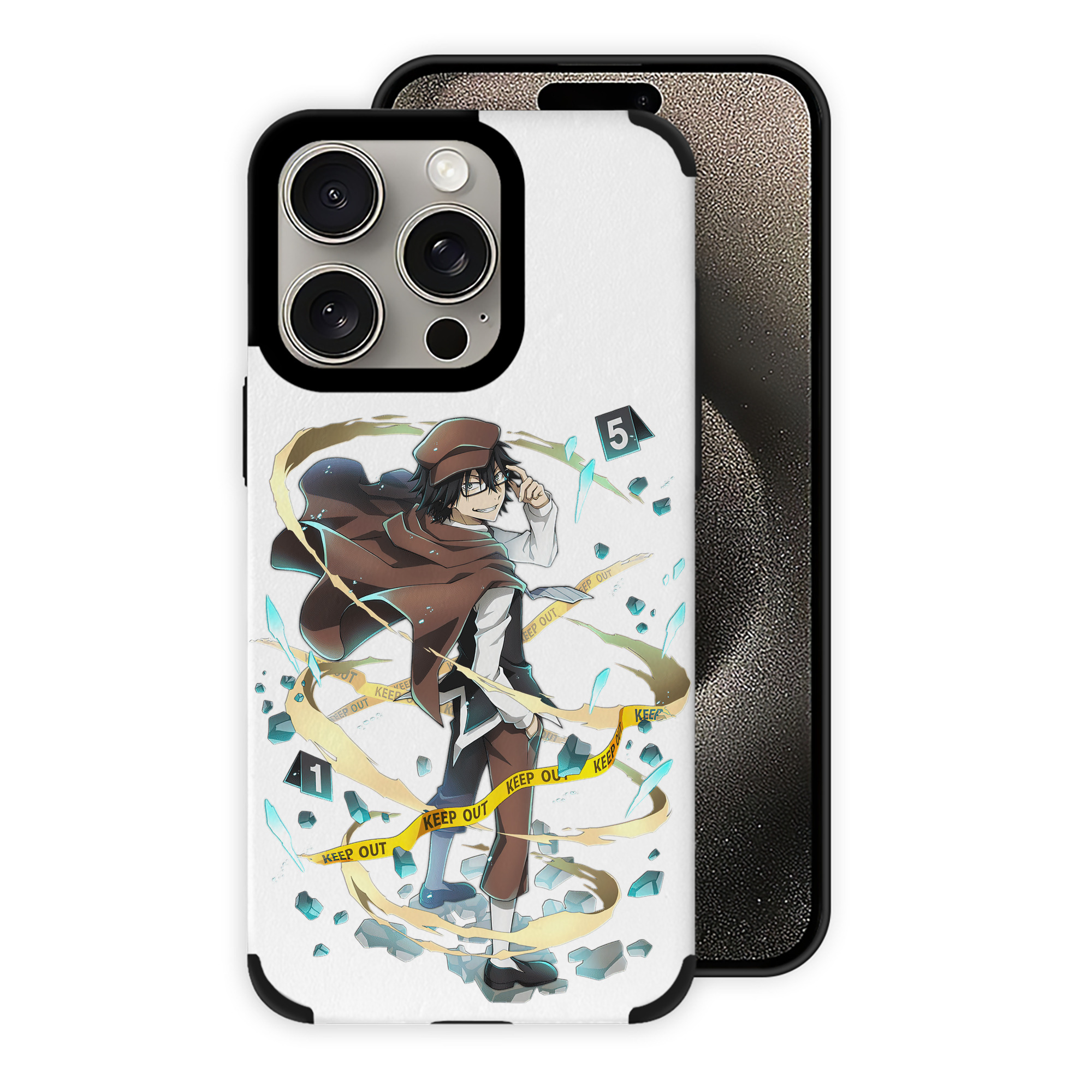 （画像用） 文豪ストレイドッグス Bungo Stray Dogs 【iPhone15ProMax対応】 PUレザー スマホケース 耐衝撃＆黄変防止