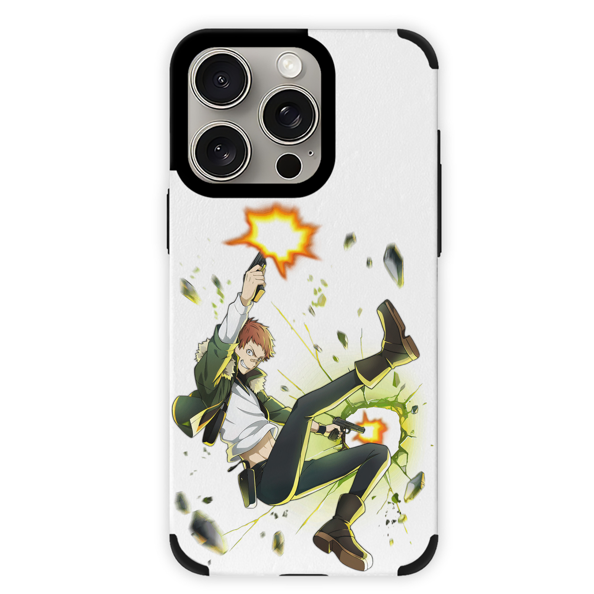 （画像用） 文豪ストレイドッグス Bungo Stray Dogs 【iPhone15ProMax対応】 PUレザー スマホケース 耐衝撃＆黄変防止