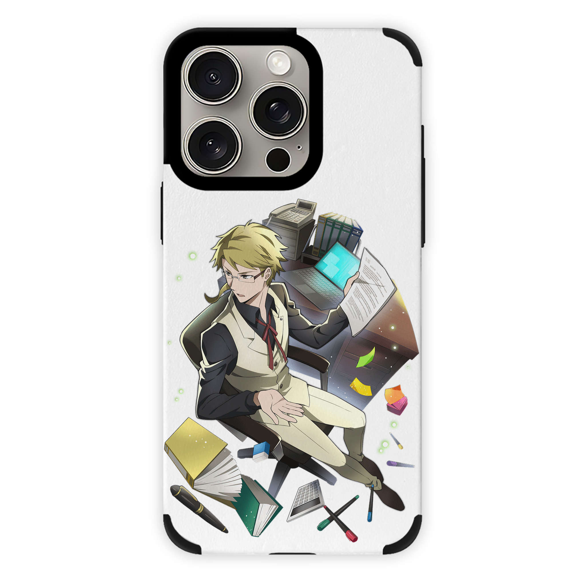 （画像用） 文豪ストレイドッグス Bungo Stray Dogs 【iPhone15ProMax対応】 PUレザー スマホケース 耐衝撃＆黄変防止
