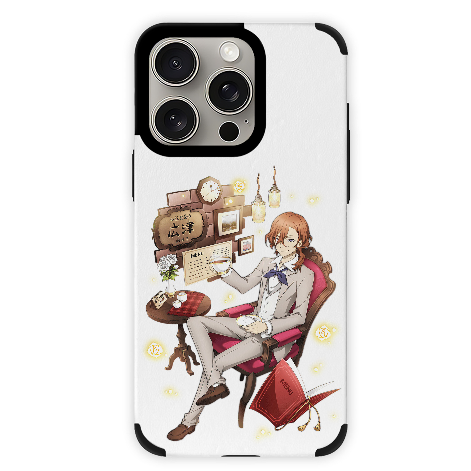 （画像用） 文豪ストレイドッグス Bungo Stray Dogs 【iPhone15ProMax対応】 PUレザー スマホケース 耐衝撃＆黄変防止