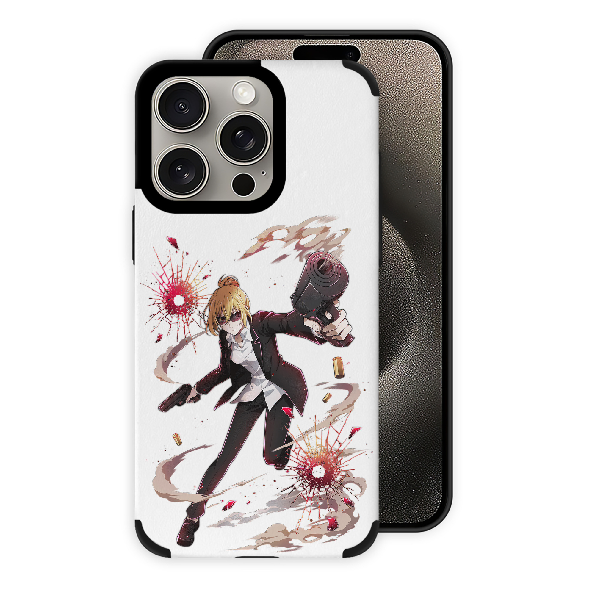 （画像用） 文豪ストレイドッグス Bungo Stray Dogs 【iPhone15ProMax対応】 PUレザー スマホケース 耐衝撃＆黄変防止