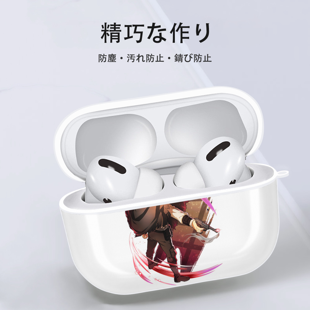 文豪ストレイドッグス Bungo Stray Dogs 【AirPods Pro用】ハードシェル保護ケース 耐衝撃・防指紋・カラビナ付き商品仕様