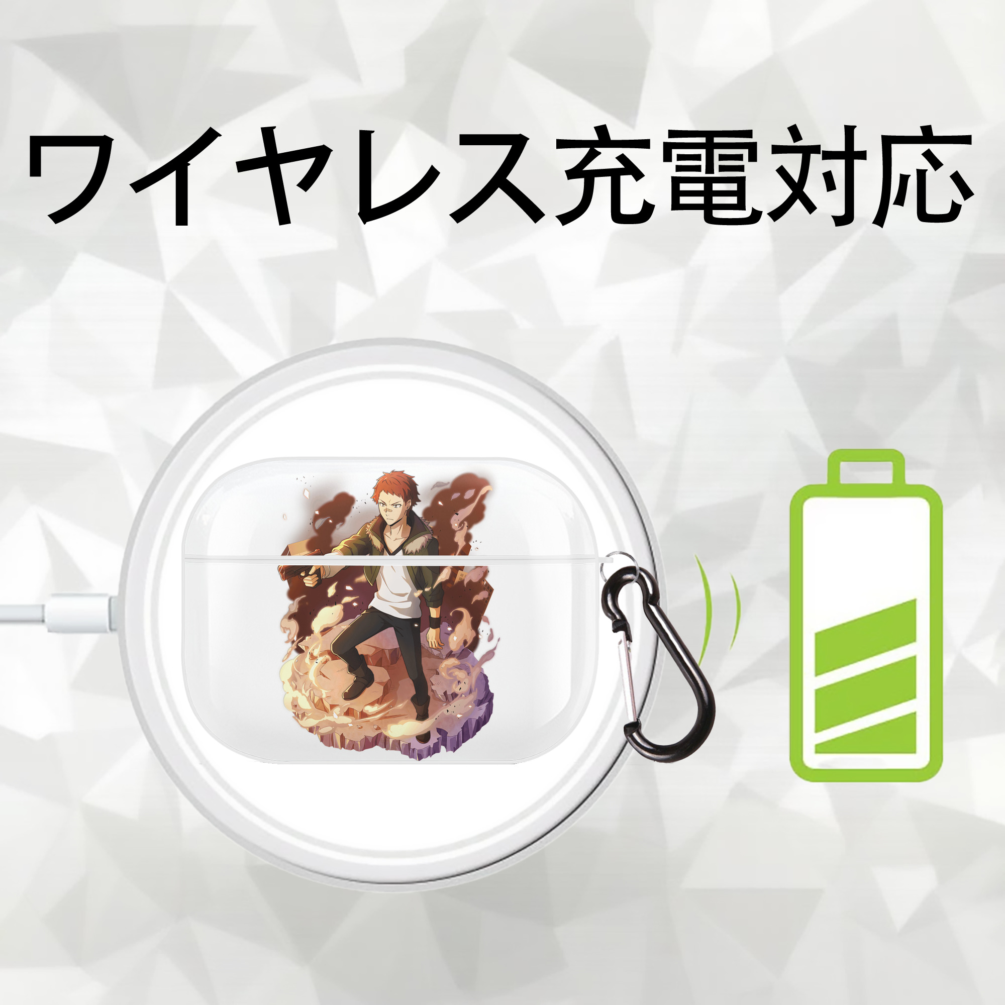 文豪ストレイドッグス Bungo Stray Dogs 【AirPods Pro用】ハードシェル保護ケース 耐衝撃・防指紋・カラビナ付き商品仕様