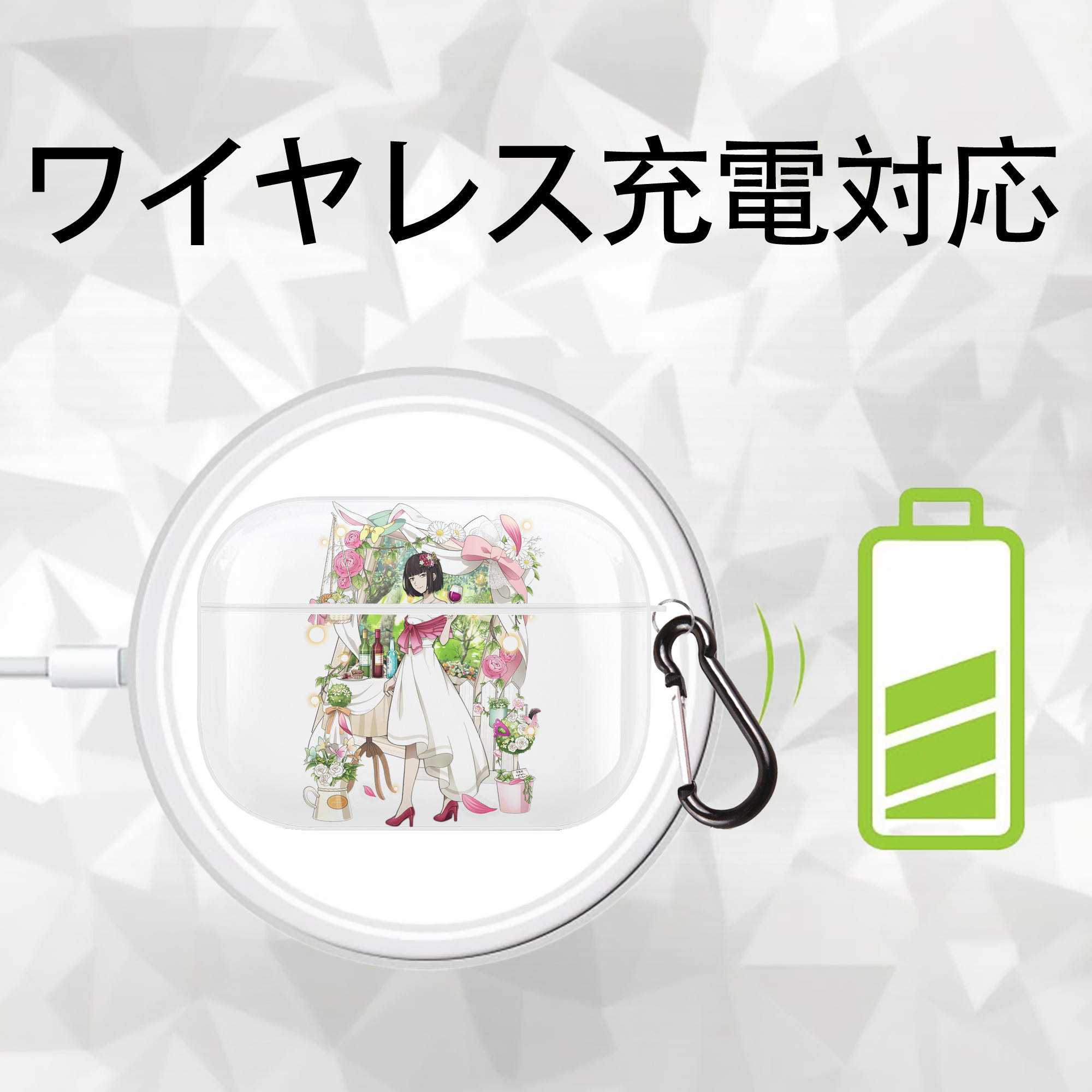 文豪ストレイドッグス Bungo Stray Dogs 【AirPods Pro用】ハードシェル保護ケース 耐衝撃・防指紋・カラビナ付き商品仕様