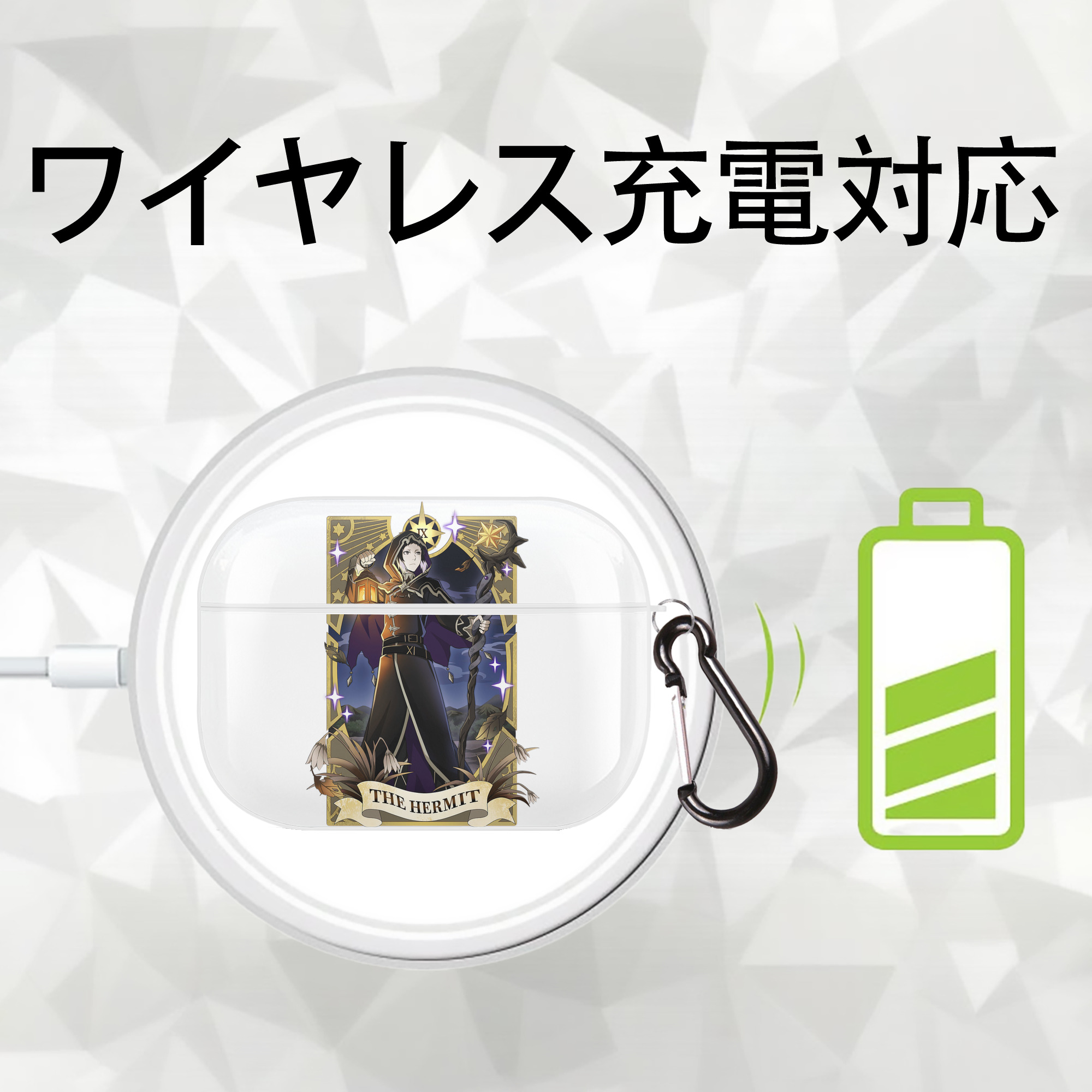 文豪ストレイドッグス Bungo Stray Dogs 【AirPods Pro用】ハードシェル保護ケース 耐衝撃・防指紋・カラビナ付き商品仕様