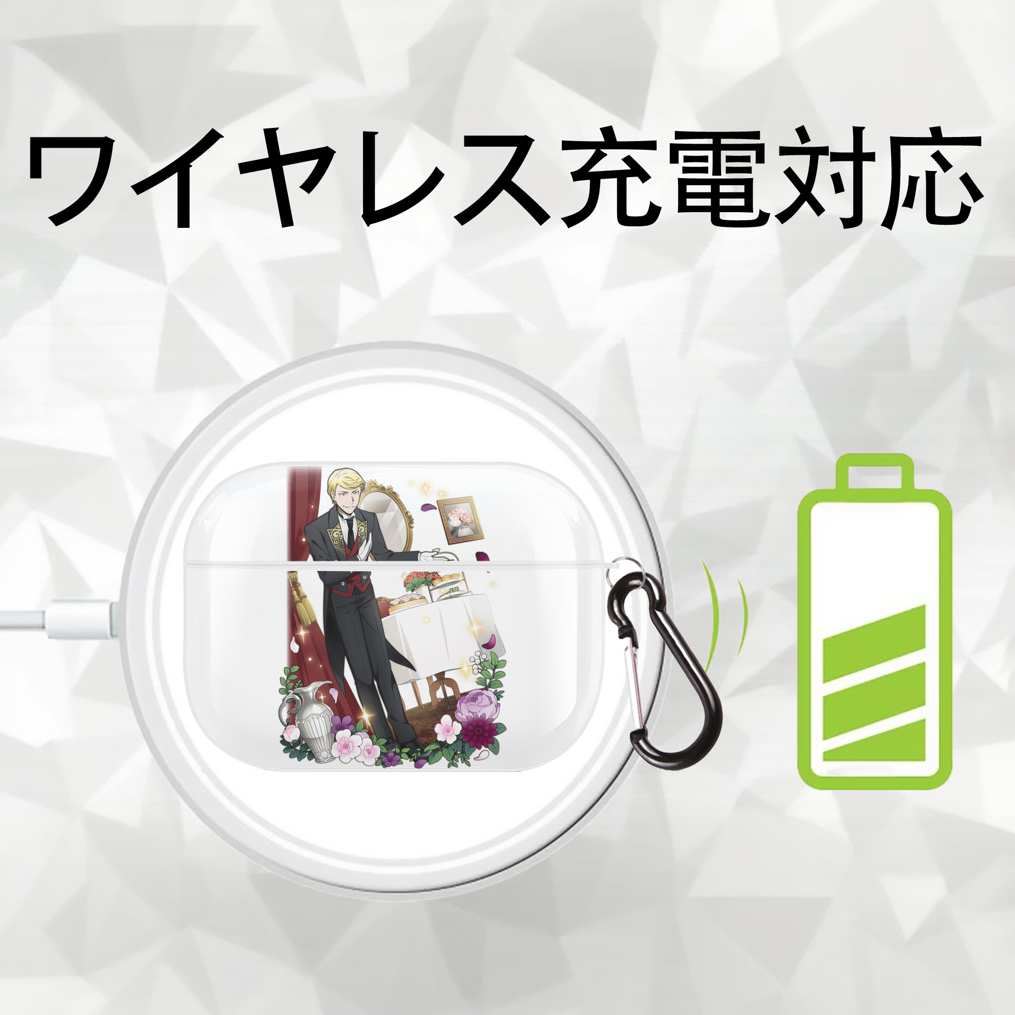 文豪ストレイドッグス Bungo Stray Dogs 【AirPods Pro用】ハードシェル保護ケース 耐衝撃・防指紋・カラビナ付き商品仕様