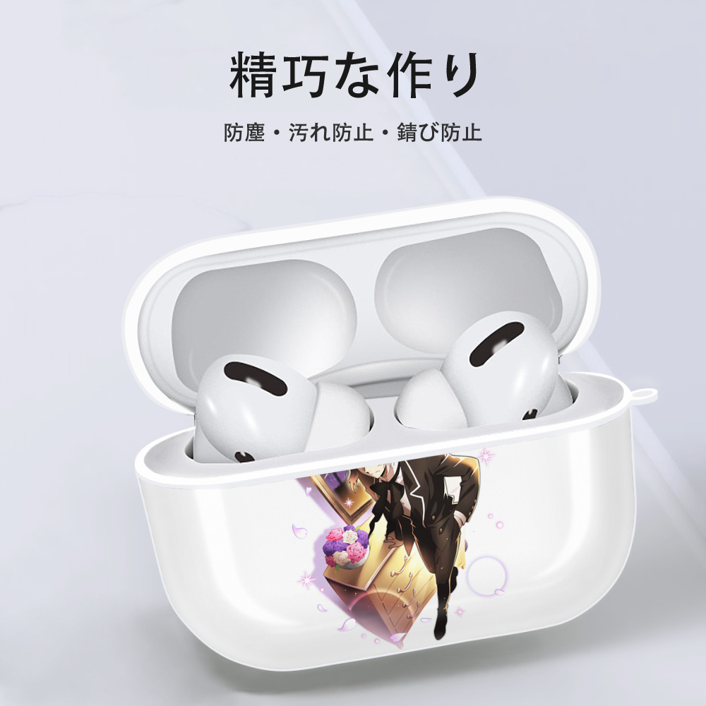 文豪ストレイドッグス Bungo Stray Dogs 【AirPods Pro用】ハードシェル保護ケース 耐衝撃・防指紋・カラビナ付き商品仕様