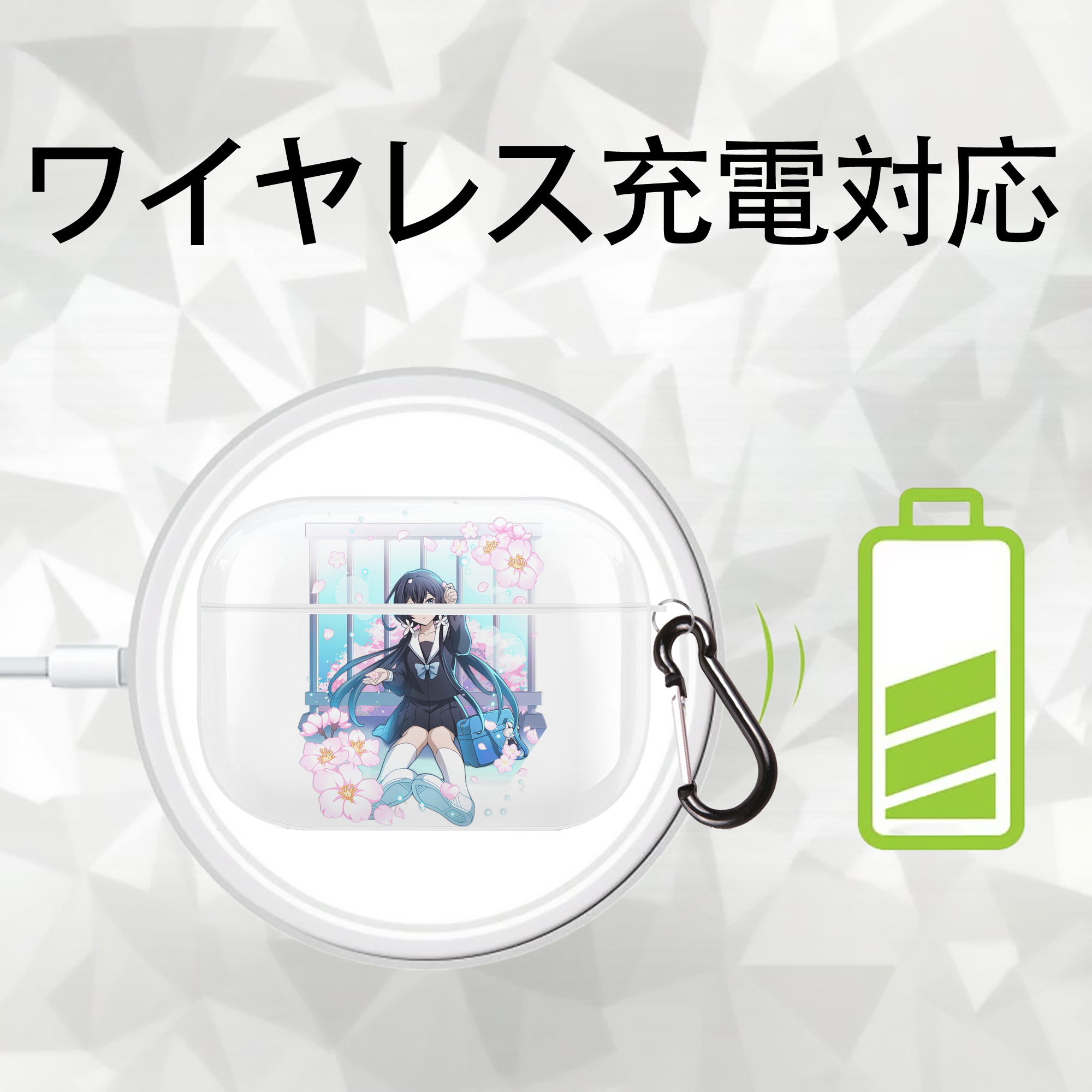 文豪ストレイドッグス Bungo Stray Dogs 【AirPods Pro用】ハードシェル保護ケース 耐衝撃・防指紋・カラビナ付き商品仕様