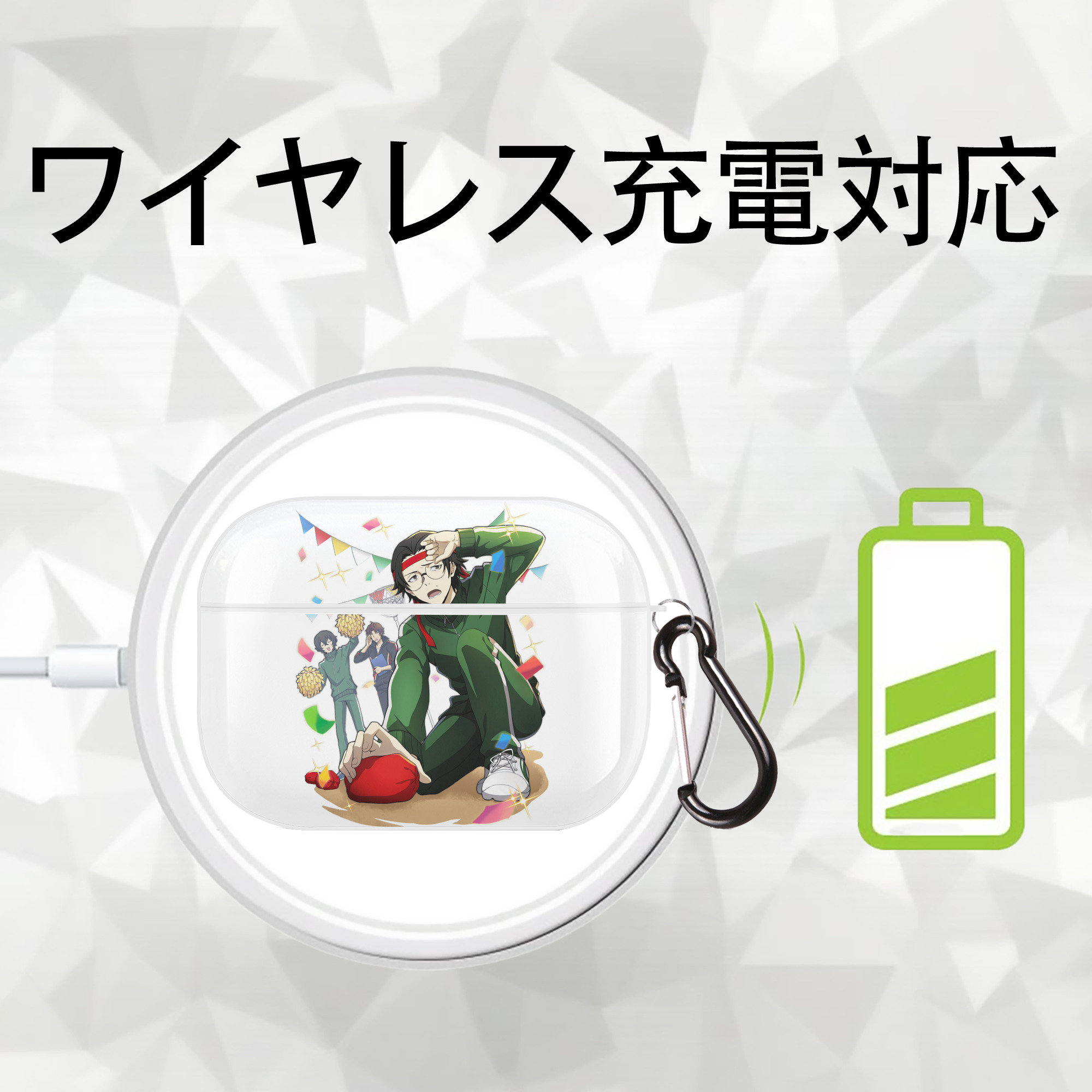文豪ストレイドッグス Bungo Stray Dogs 【AirPods Pro用】ハードシェル保護ケース 耐衝撃・防指紋・カラビナ付き商品仕様