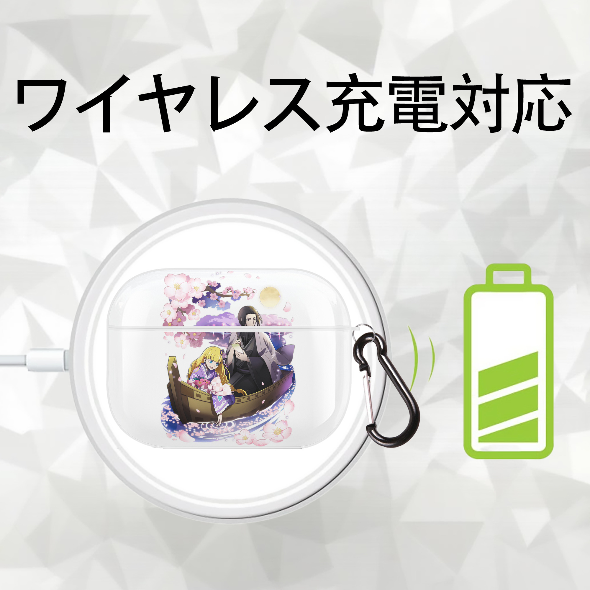 文豪ストレイドッグス Bungo Stray Dogs 【AirPods Pro用】ハードシェル保護ケース 耐衝撃・防指紋・カラビナ付き商品仕様