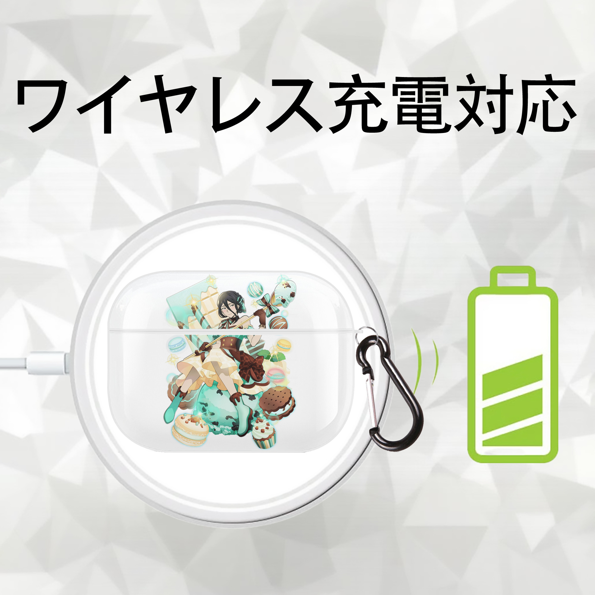 文豪ストレイドッグス Bungo Stray Dogs 【AirPods Pro用】ハードシェル保護ケース 耐衝撃・防指紋・カラビナ付き商品仕様