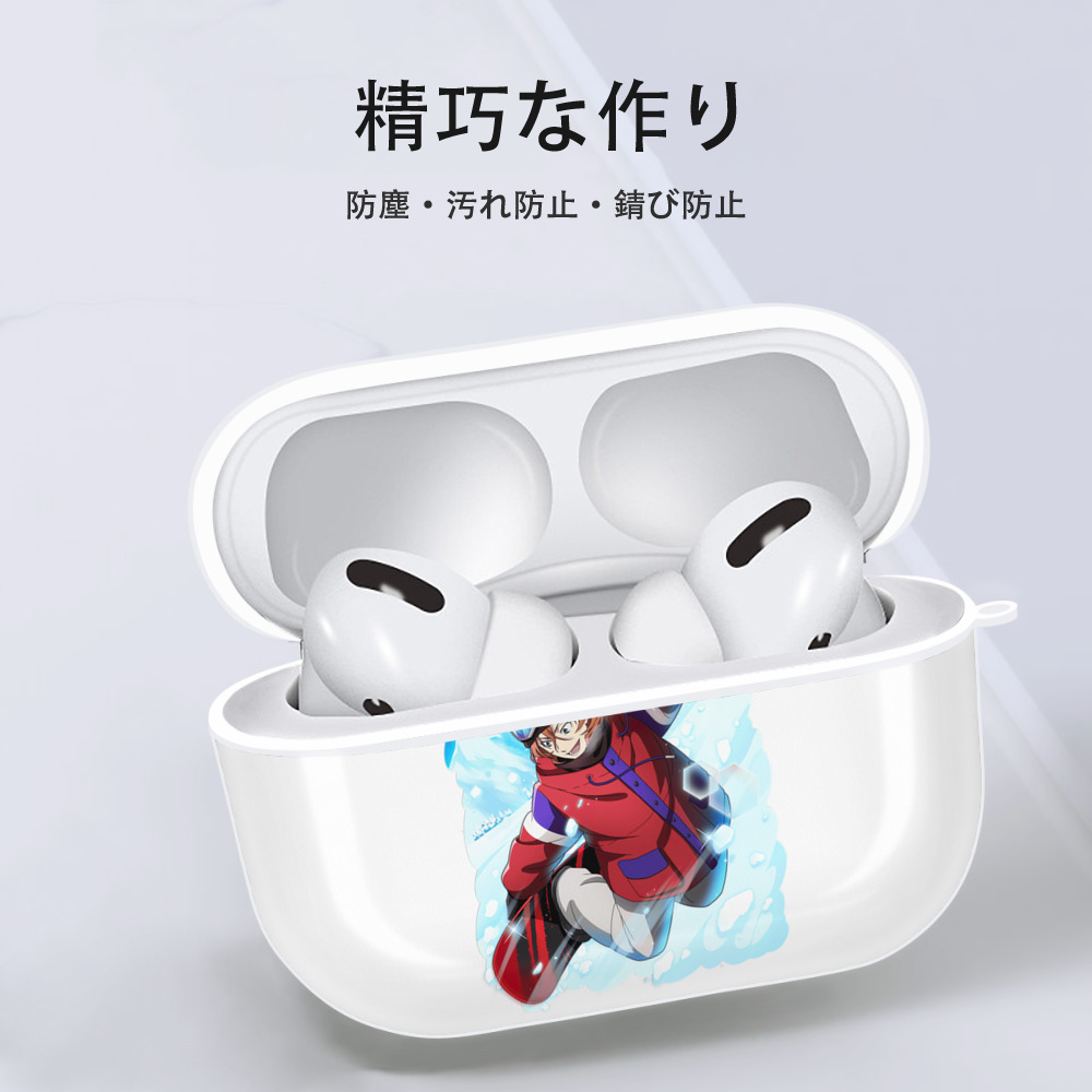 文豪ストレイドッグス Bungo Stray Dogs 【AirPods Pro用】ハードシェル保護ケース 耐衝撃・防指紋・カラビナ付き商品仕様