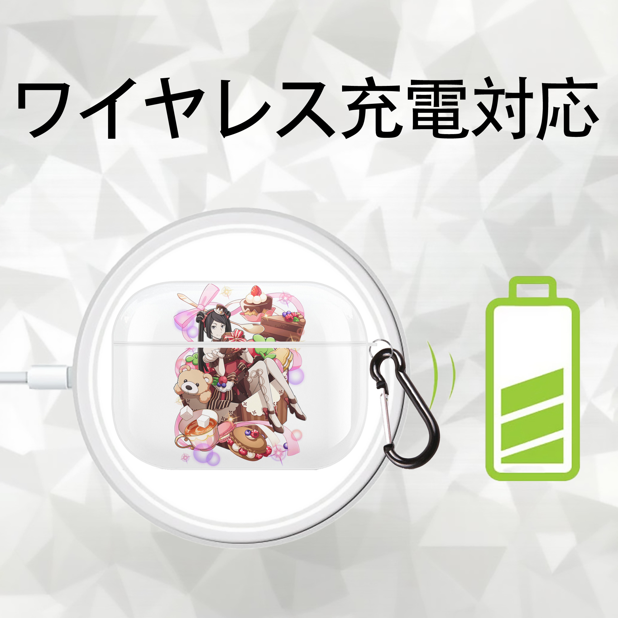 文豪ストレイドッグス Bungo Stray Dogs 【AirPods Pro用】ハードシェル保護ケース 耐衝撃・防指紋・カラビナ付き商品仕様