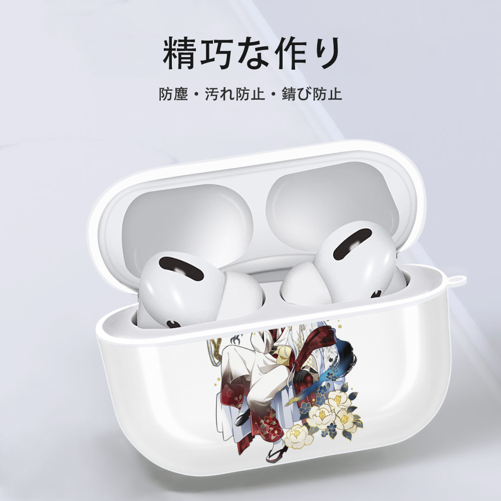 文豪ストレイドッグス Bungo Stray Dogs 【AirPods Pro用】ハードシェル保護ケース 耐衝撃・防指紋・カラビナ付き商品仕様