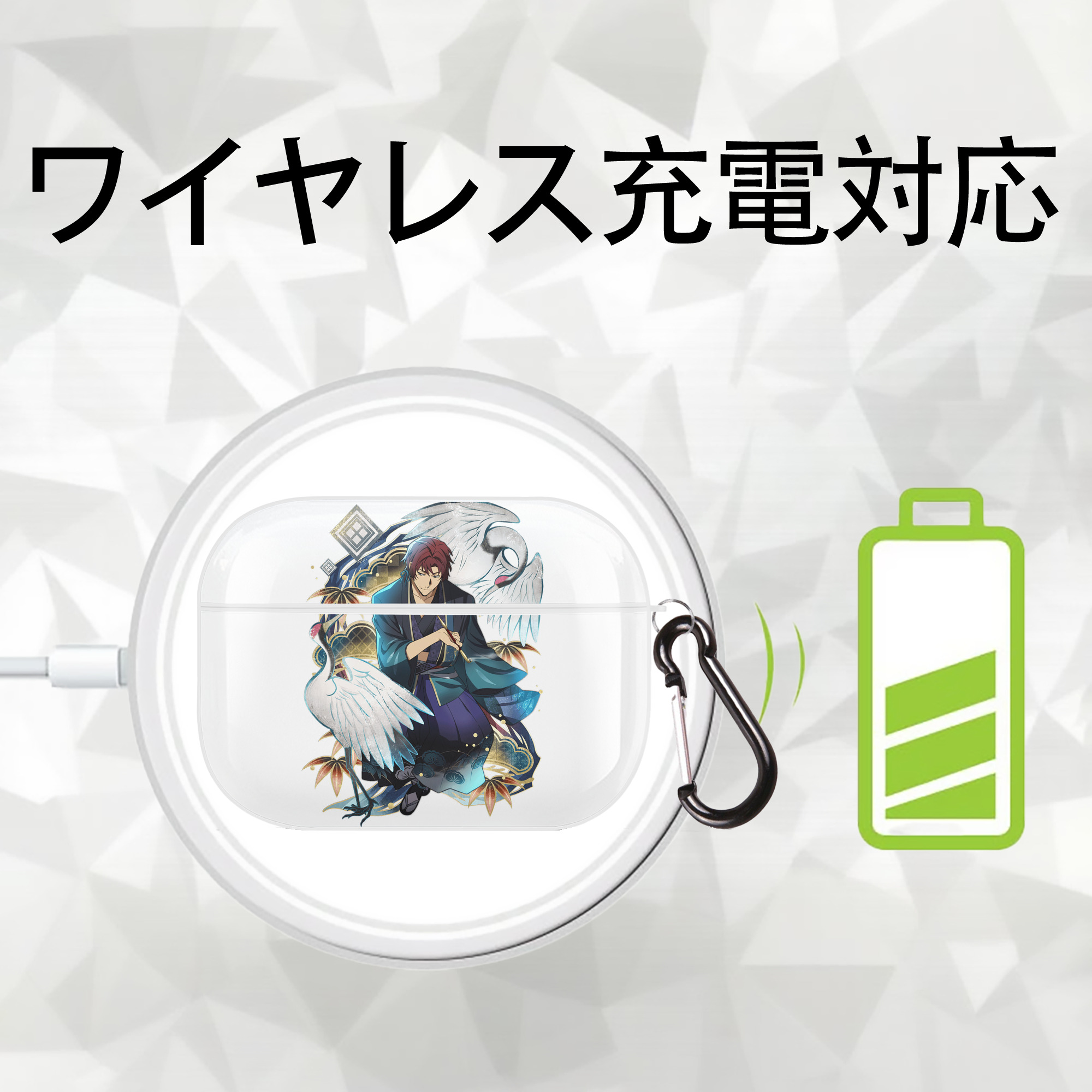 文豪ストレイドッグス Bungo Stray Dogs 【AirPods Pro用】ハードシェル保護ケース 耐衝撃・防指紋・カラビナ付き商品仕様