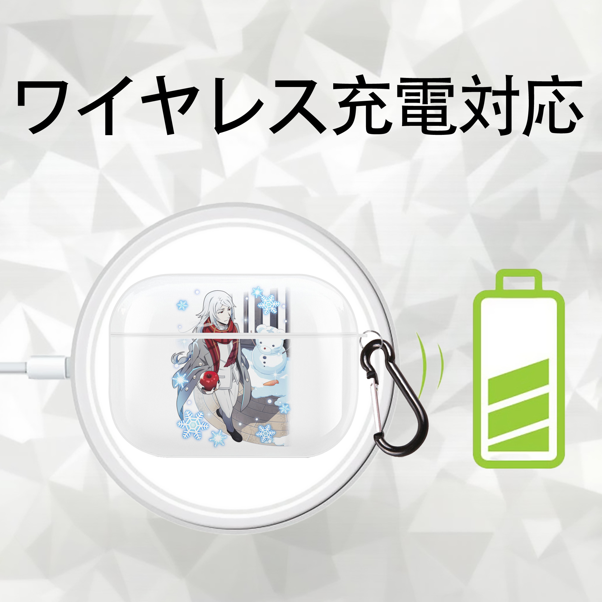 文豪ストレイドッグス Bungo Stray Dogs 【AirPods Pro用】ハードシェル保護ケース 耐衝撃・防指紋・カラビナ付き商品仕様