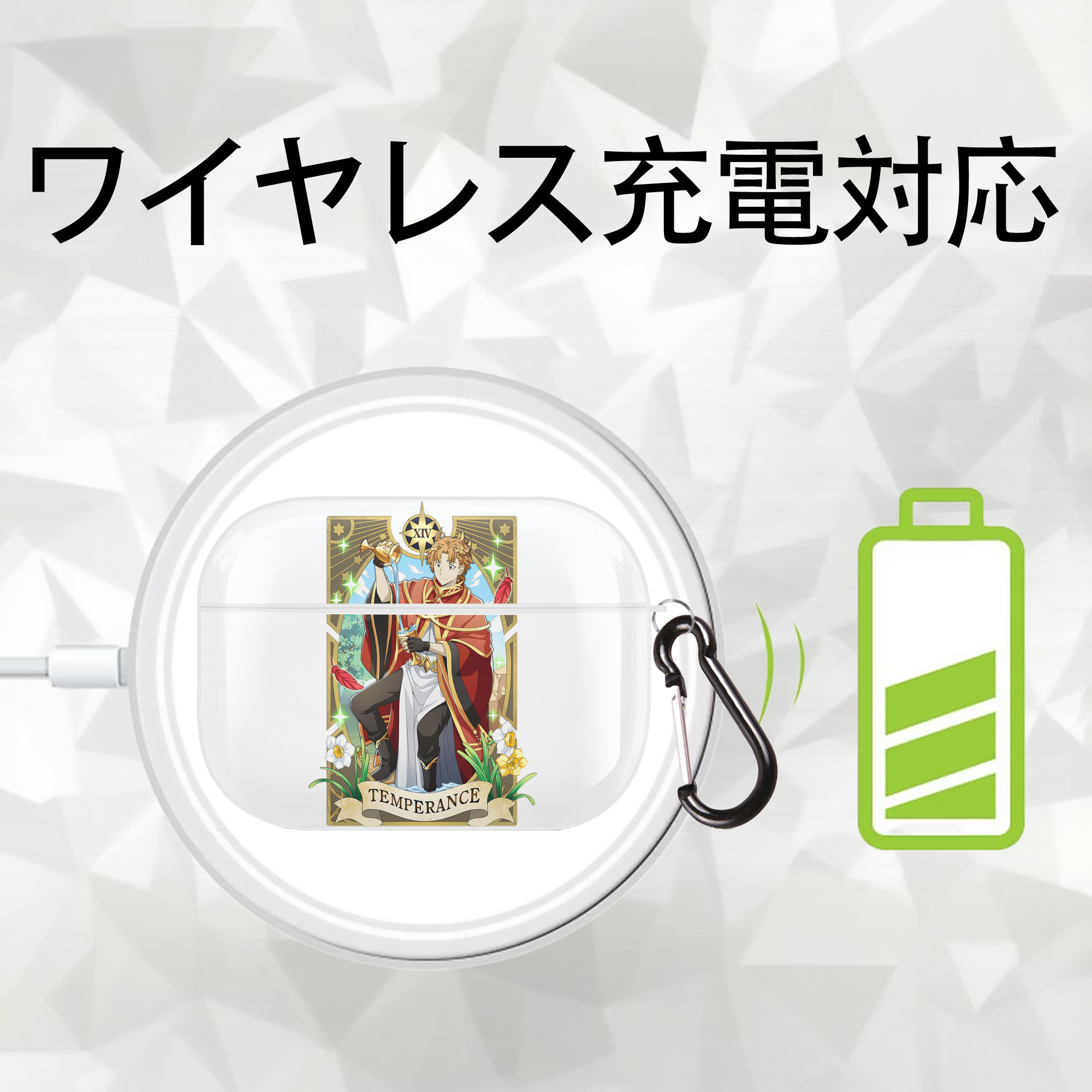 文豪ストレイドッグス Bungo Stray Dogs 【AirPods Pro用】ハードシェル保護ケース 耐衝撃・防指紋・カラビナ付き商品仕様
